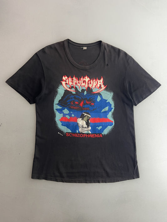 Late 80’s Sepultura Schizophrenia The Law Of The Jungle Tee [M]