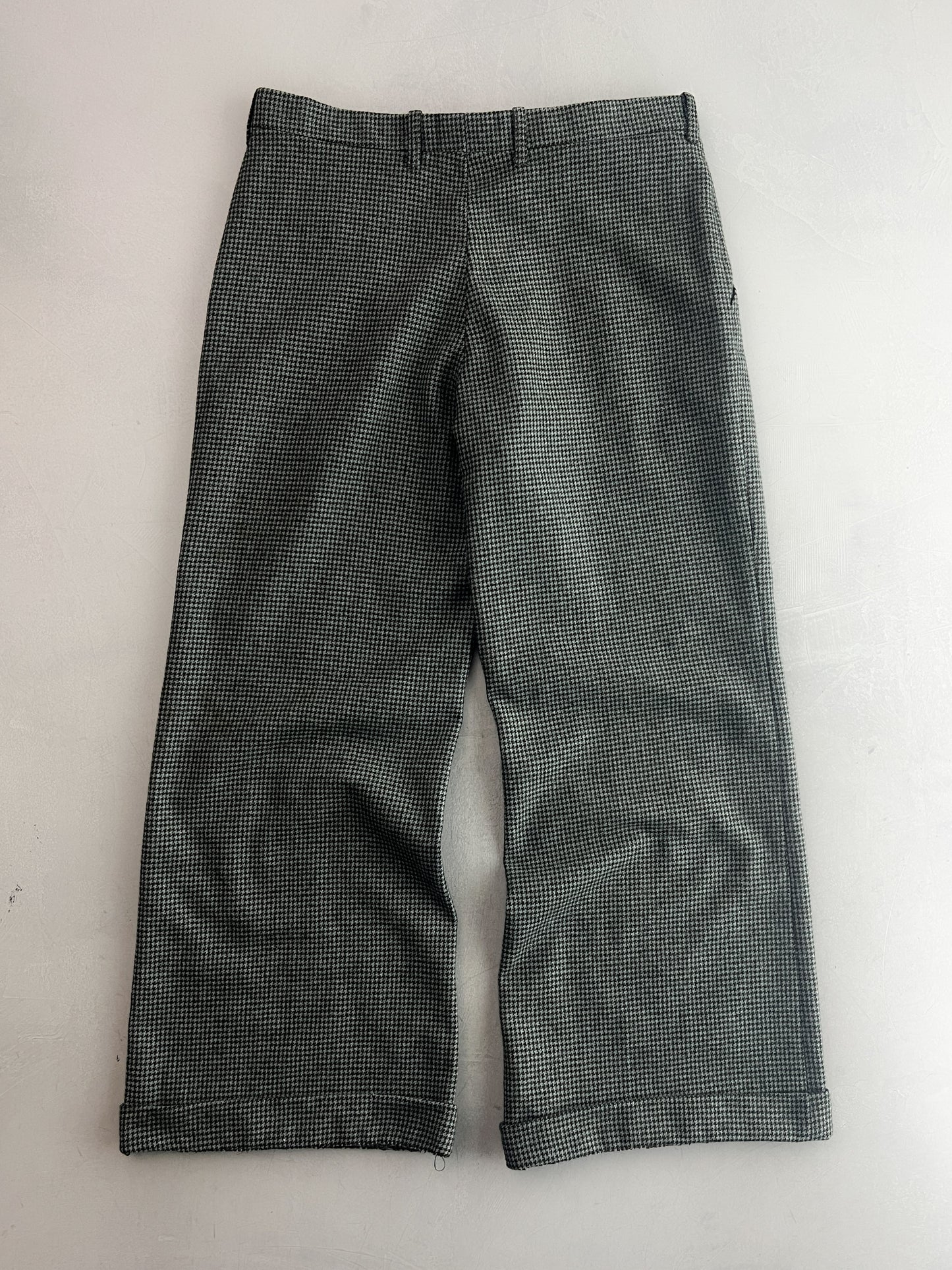 French Houndstooth Wool Trousers [33"]