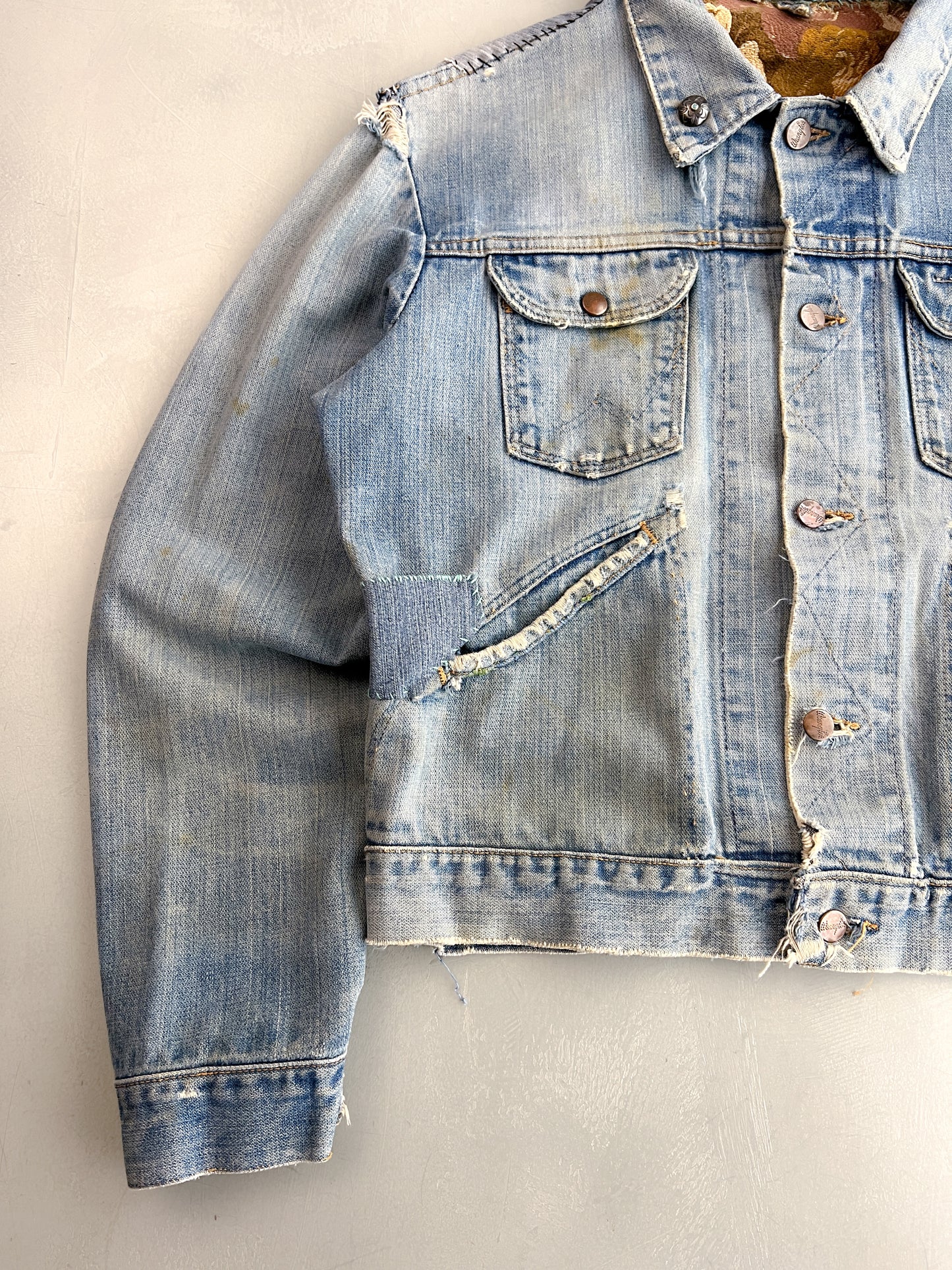 1970's Selvedge Wrangler Denim Dragon Jacket [S/M]