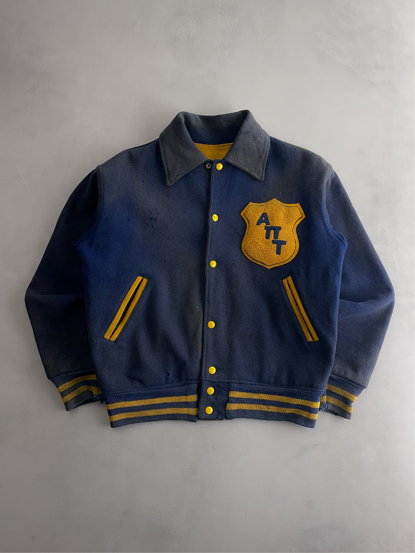 60's Sun-faded AπT Varsity Jacket [M/L]