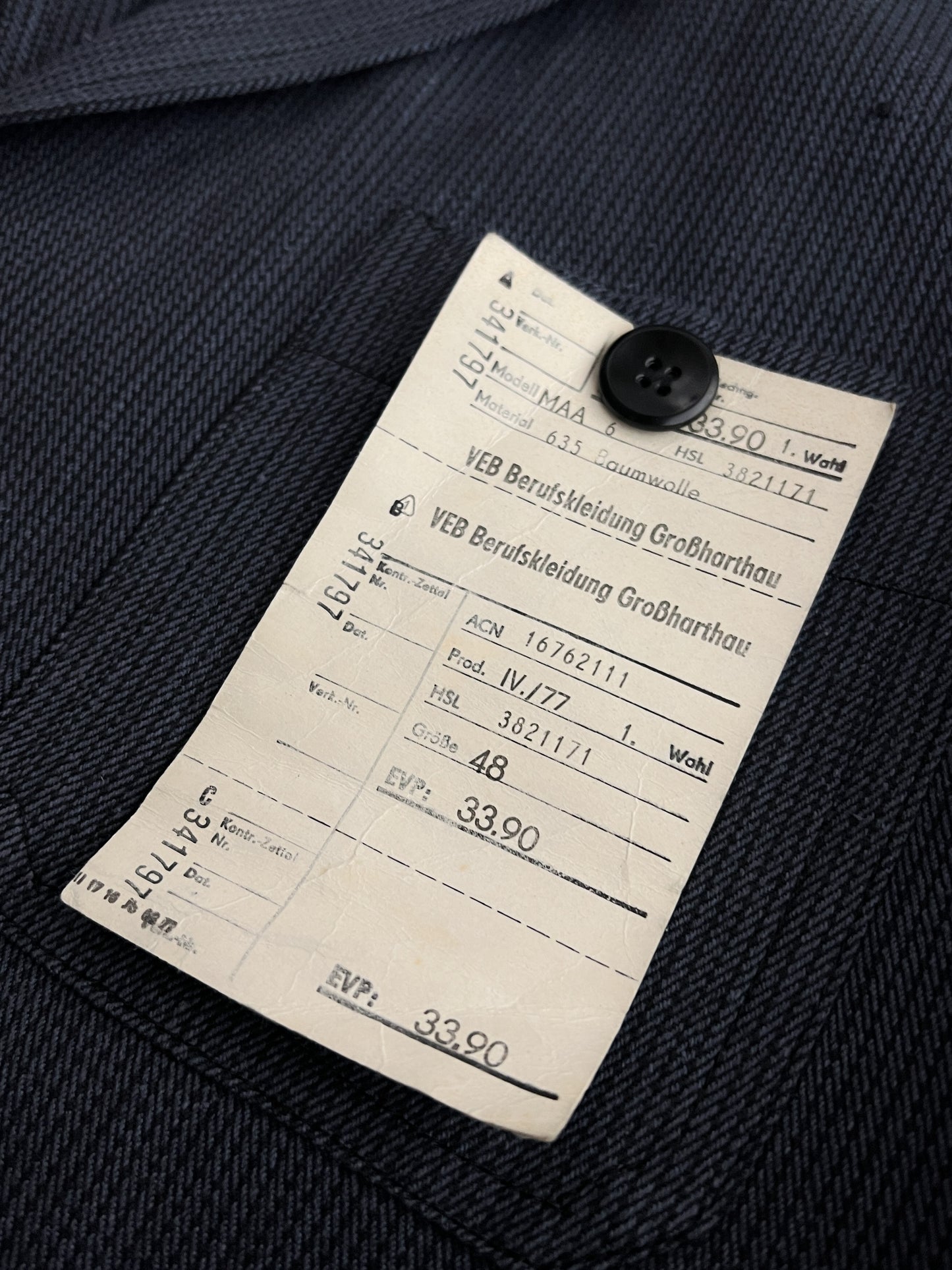 Deadstock Euro Salt & Pepper Work Jacket [M/L]