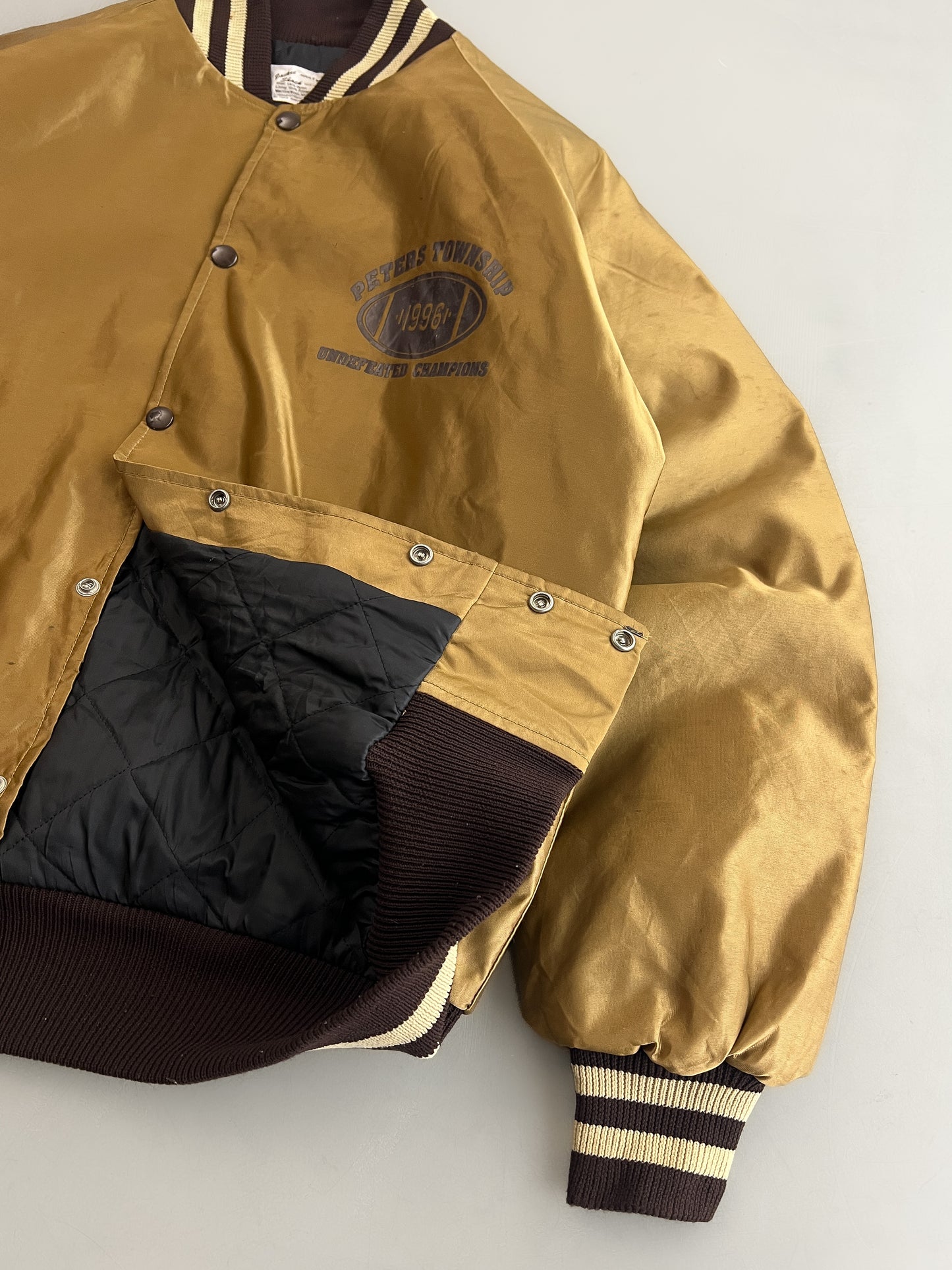 1990's Browns Satin Bomber Jacket [M/L]