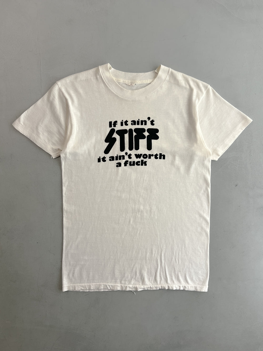 70's Stiff Records "If It Ain't Stiff" Tee [S/M]