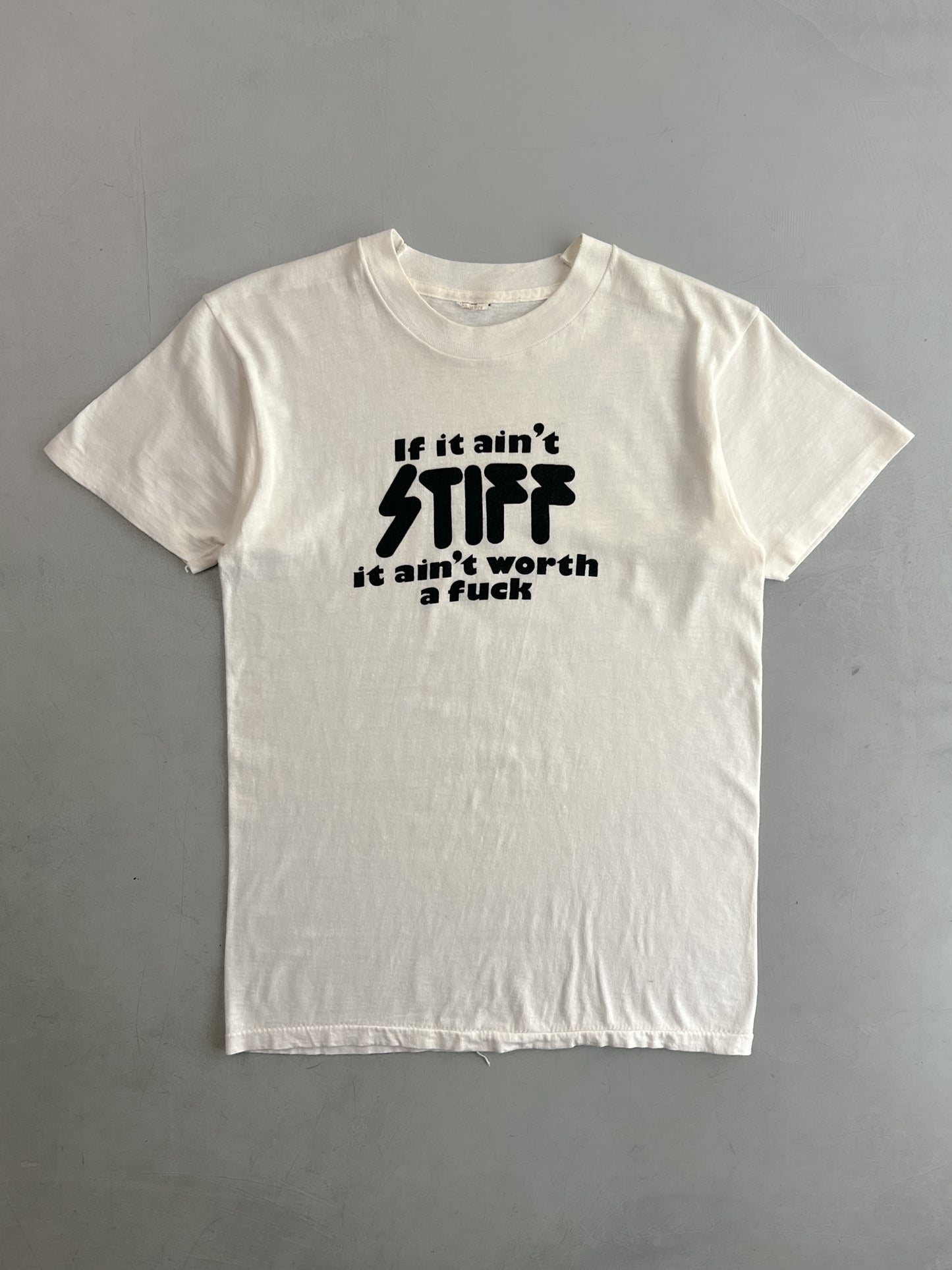 70's Stiff Records "If It Ain't Stiff" Tee [S/M]