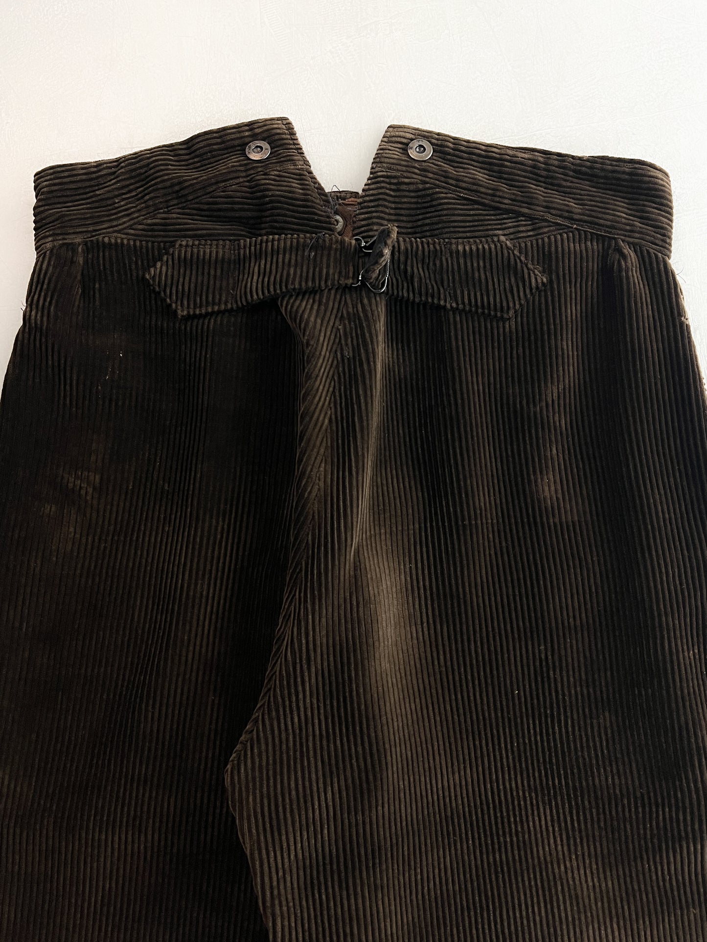 1940's Le Favori French Buckel Back Cord Work Pants [33"]