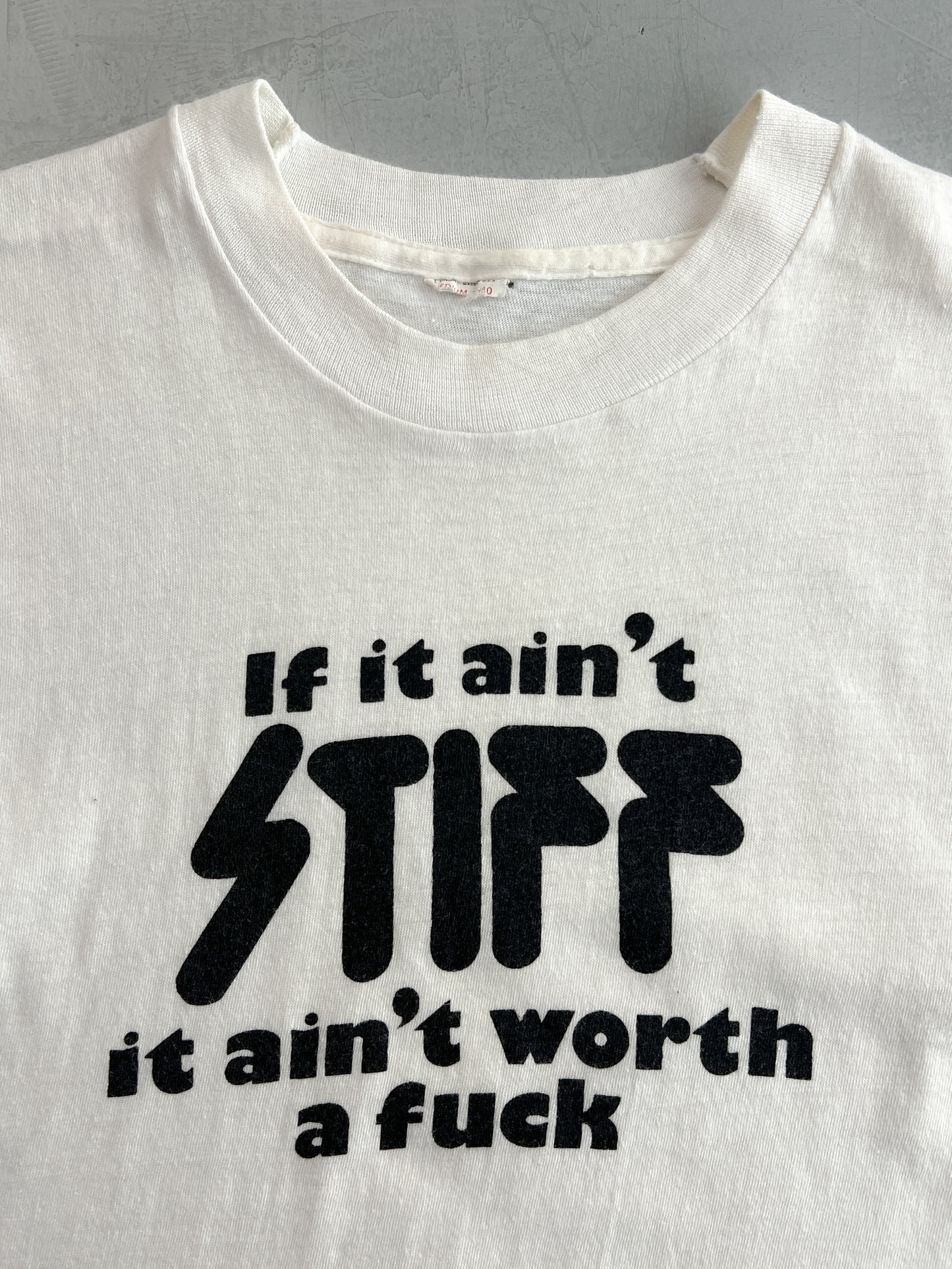 70's Stiff Records "If It Ain't Stiff" Tee [S/M]