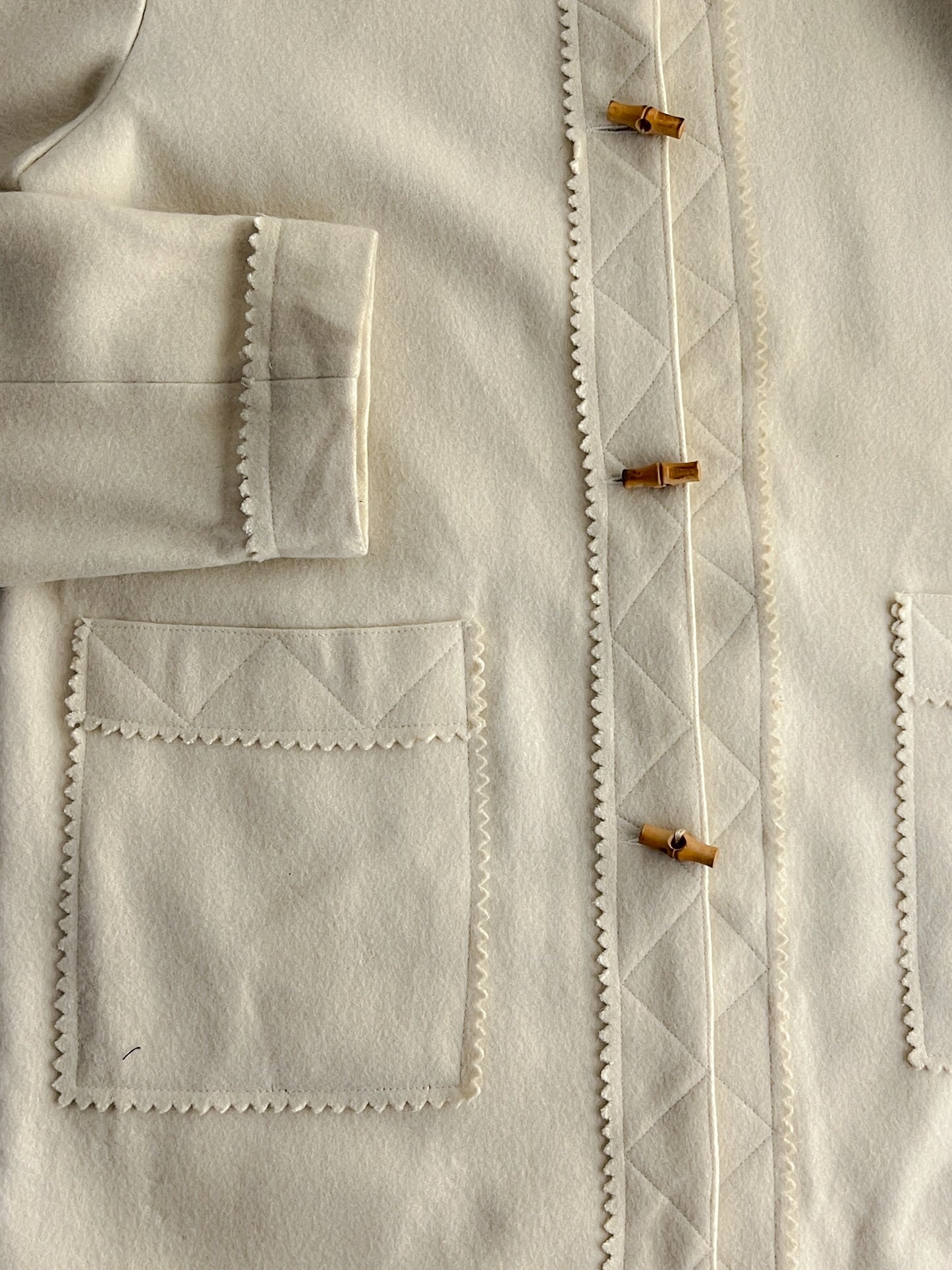 French Hooded Wool Duffle Coat [M/L]