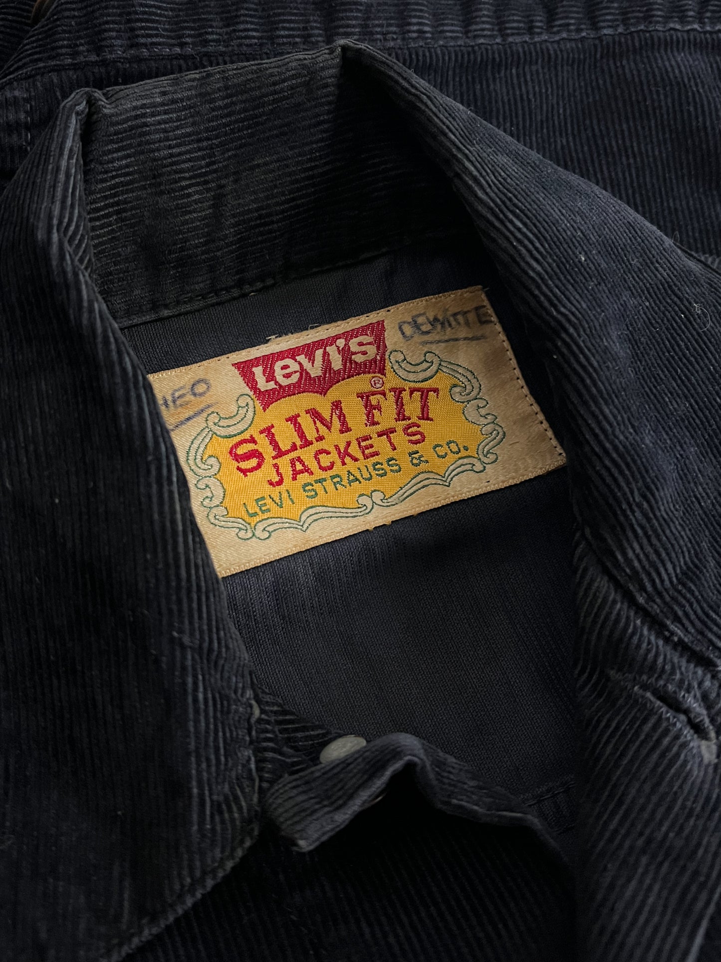 1970's Levis Big E Slim Fit Cord Jacket [XS]
