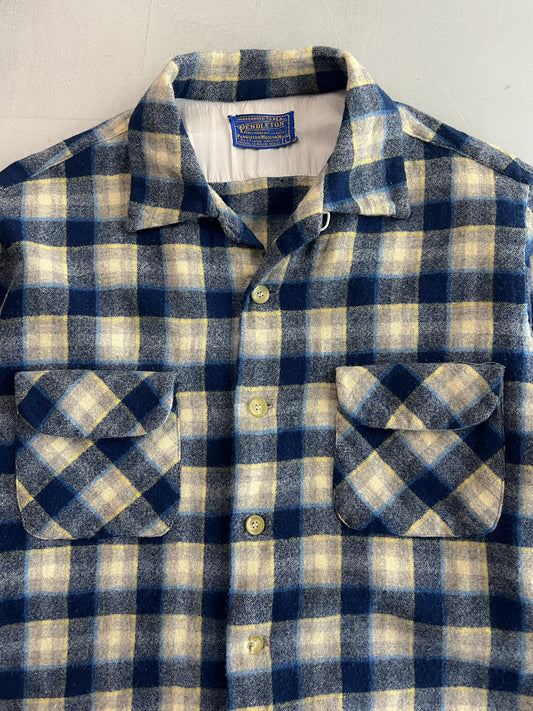 1960's Pendleton Loop Collar Flannel [M]