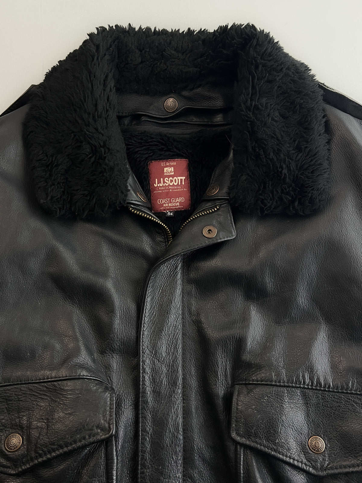 J.J.Scott Leather Flight Jacket [XL]