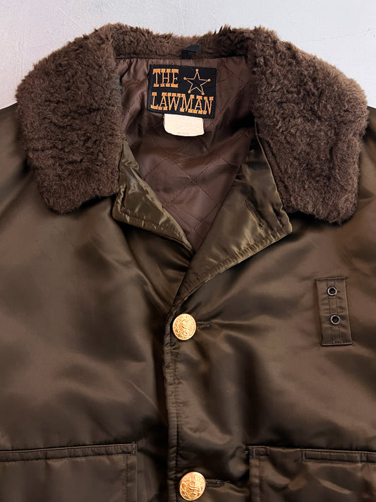 The Lawman Nylon Bomber Jacket [L]