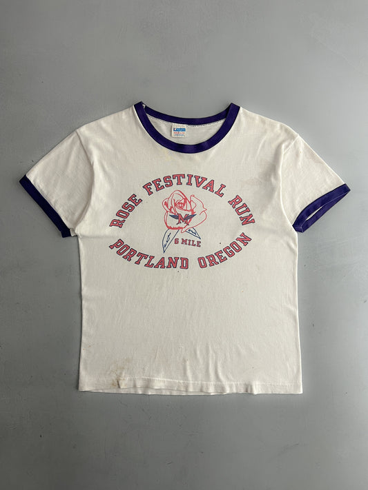 70's Champion Blue Bar Rose Festival Run Ringer [M]