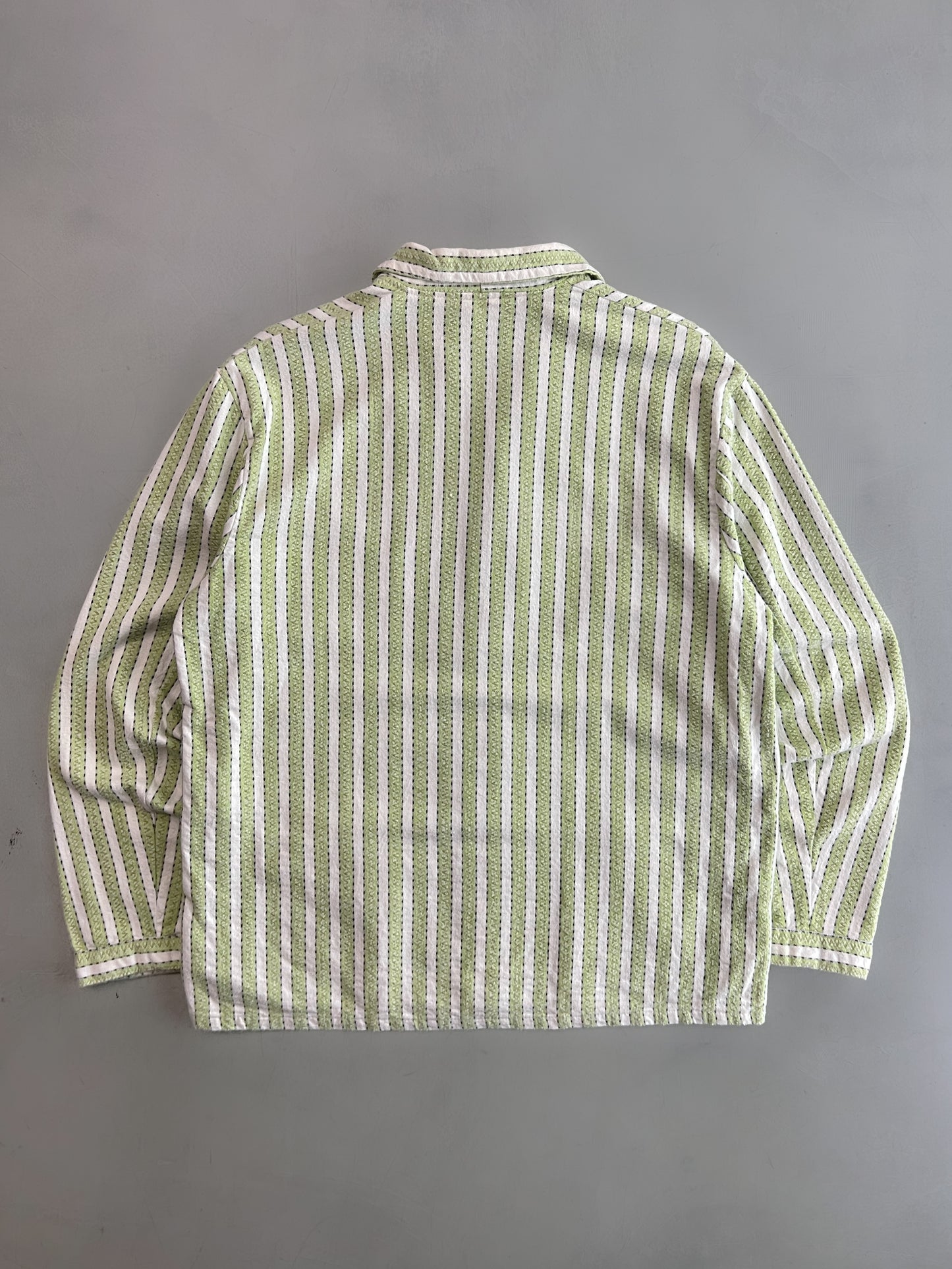 1970's Stripe Flannelette Shirt [M/L]