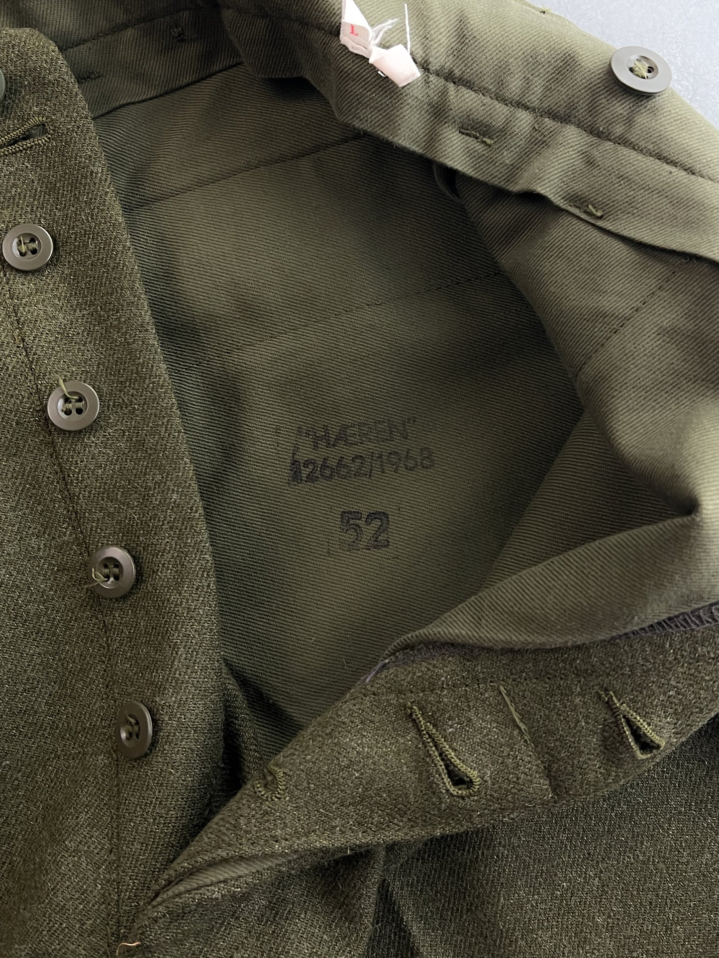 1960's French Army Wool Trousers [32"]