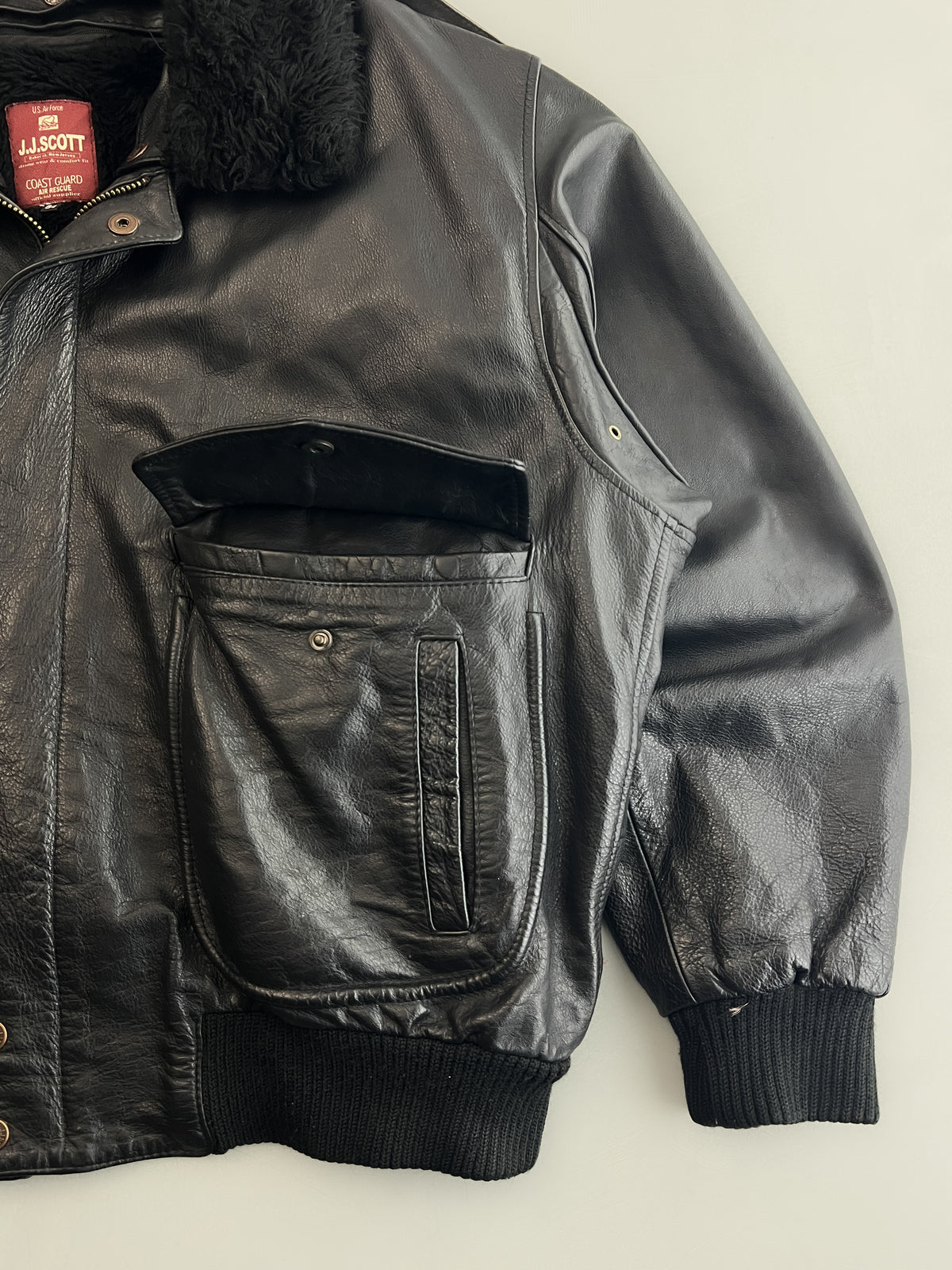 J.J.Scott Leather Flight Jacket [XL]