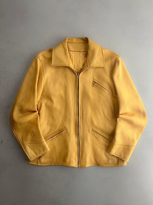1950's Deerskin Leather Jacket [M/L]