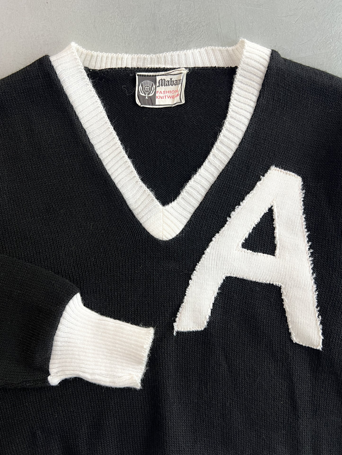 1960's M&B Anson Scottish Athletic Club Knit [XS]