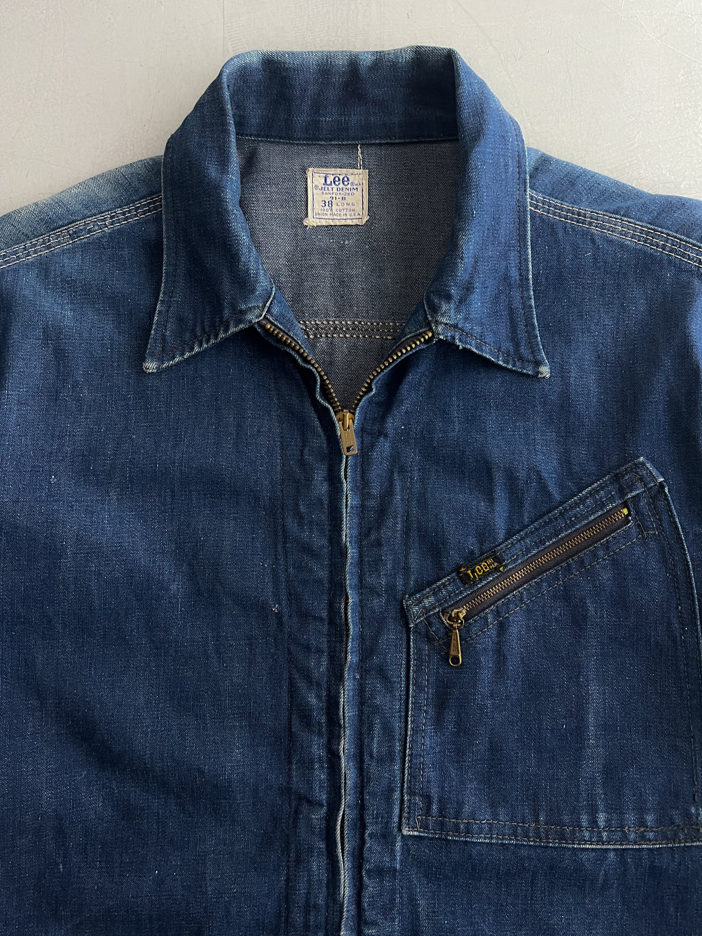 50's-60's Lee 91-B Jelt Denim Jacket [M/L]