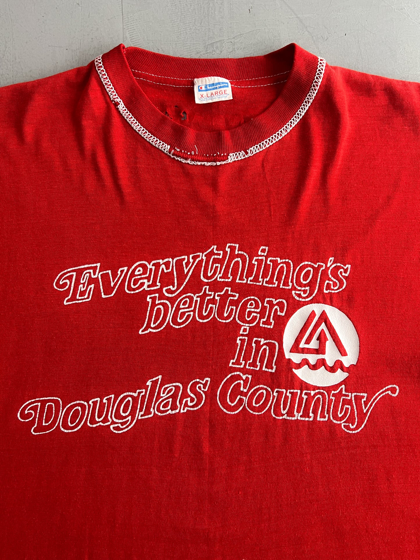 70's Champion Blue Bar Everything's Better In Douglas Country [L]