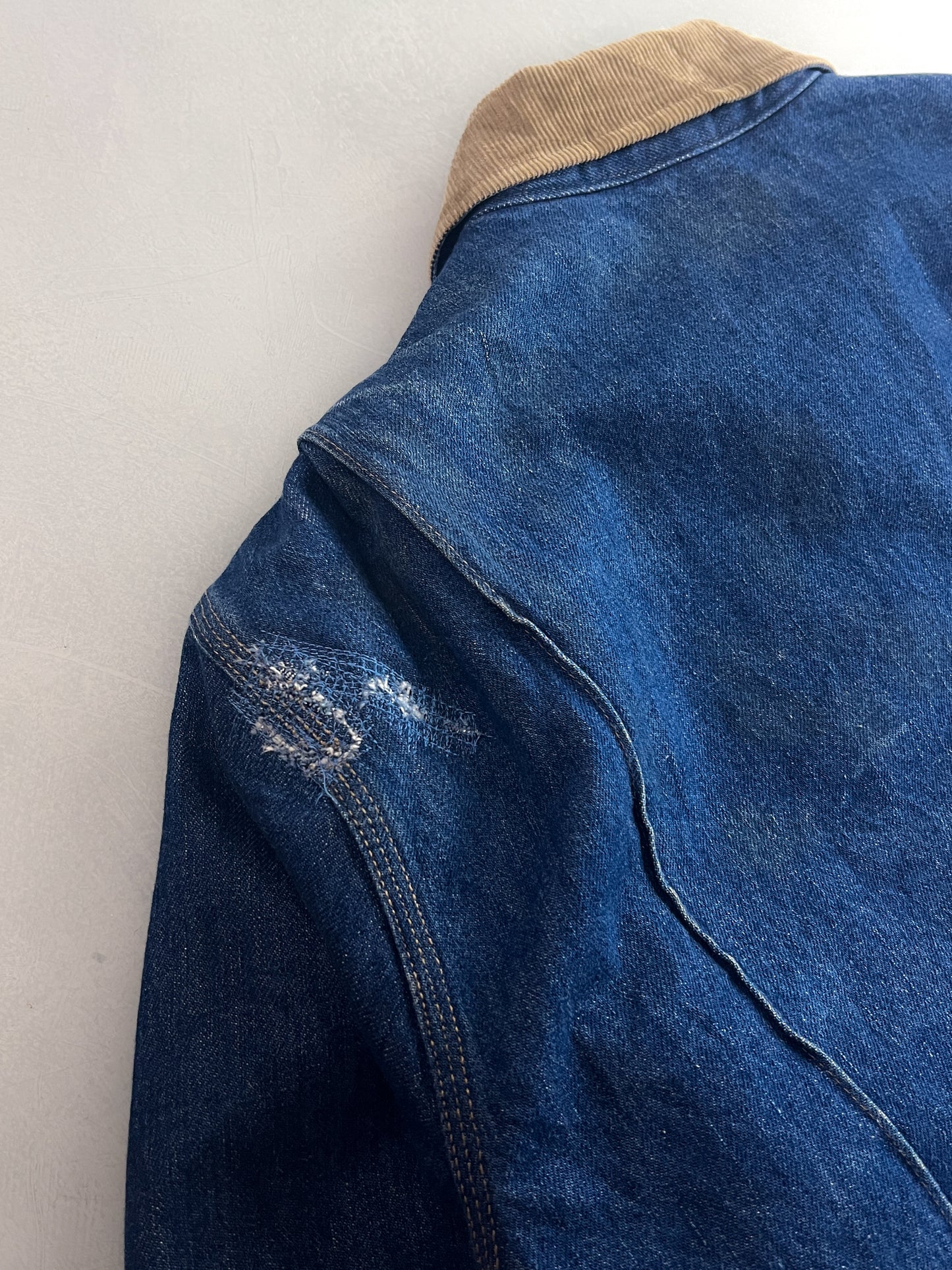 Quilt Lined Dickies Denim Work Jacket [L]
