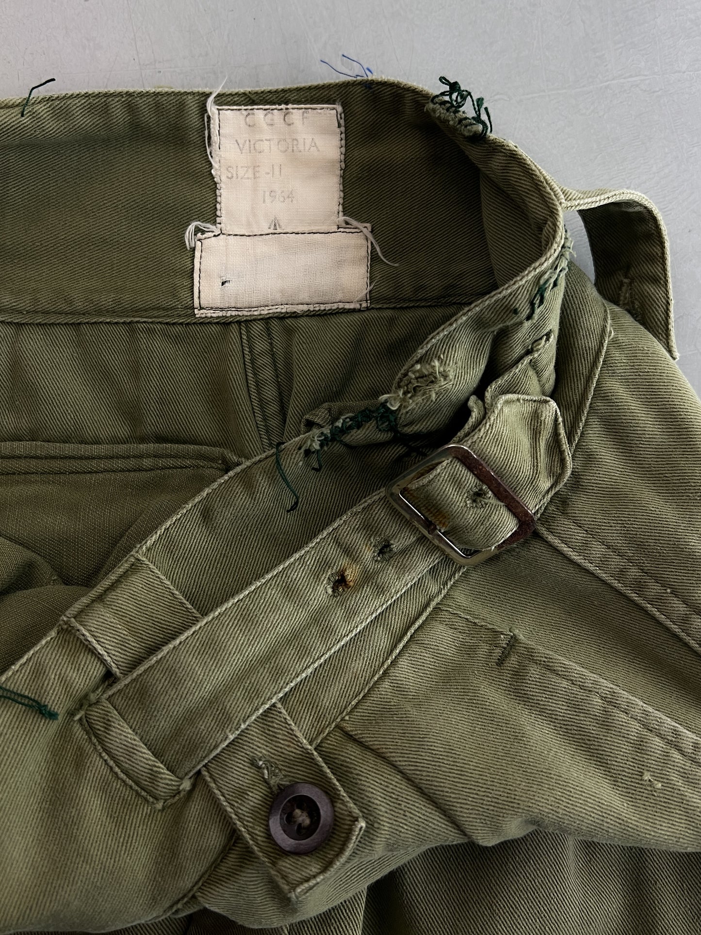 Thrashed 1960's Aus Army Ghurka Pants [30"]