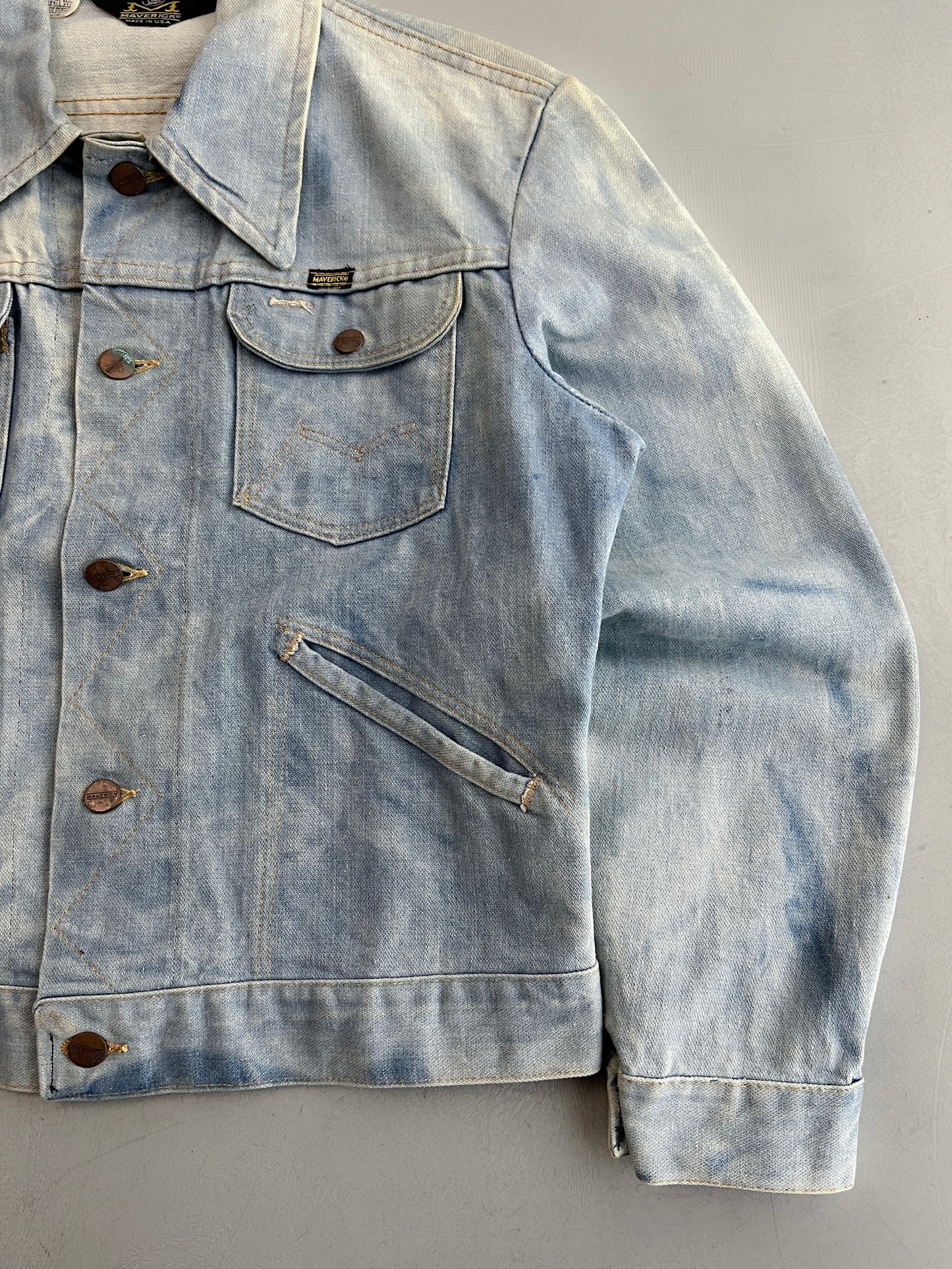 1970's Maverik Blue Bell Selvage Denim Jacket [S/M]