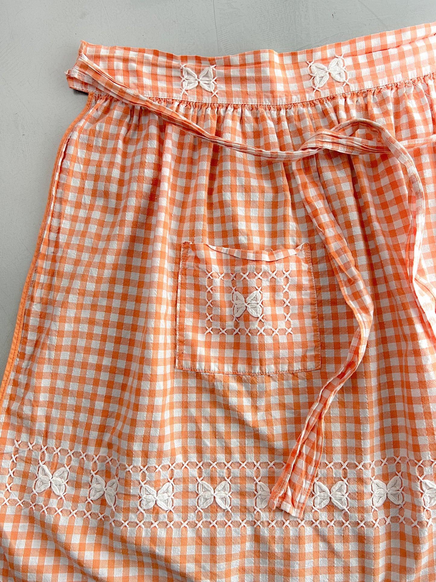 Gingham Cotton Apron