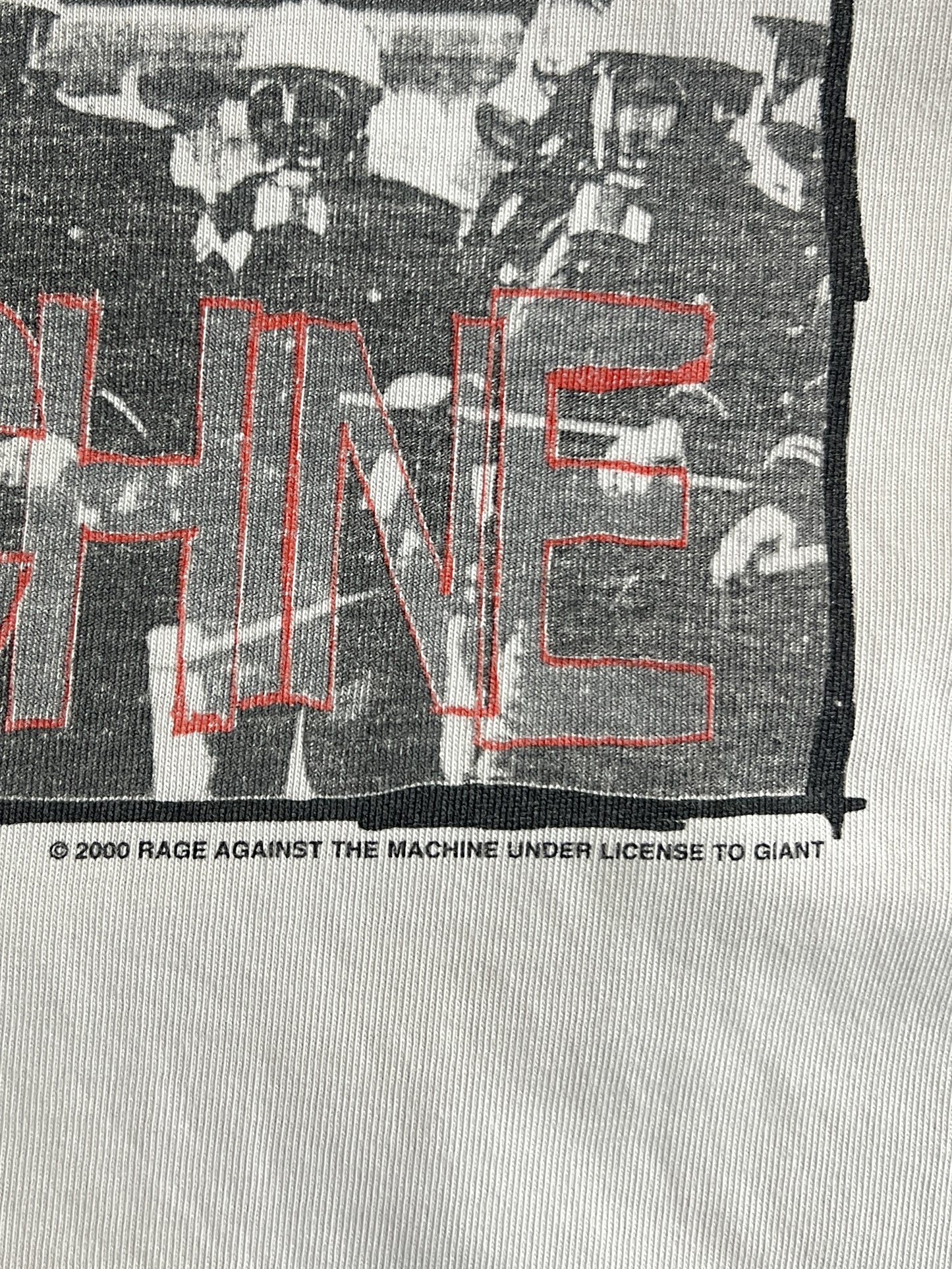 '00 Rage Against the Machine Raglan Tee [L]
