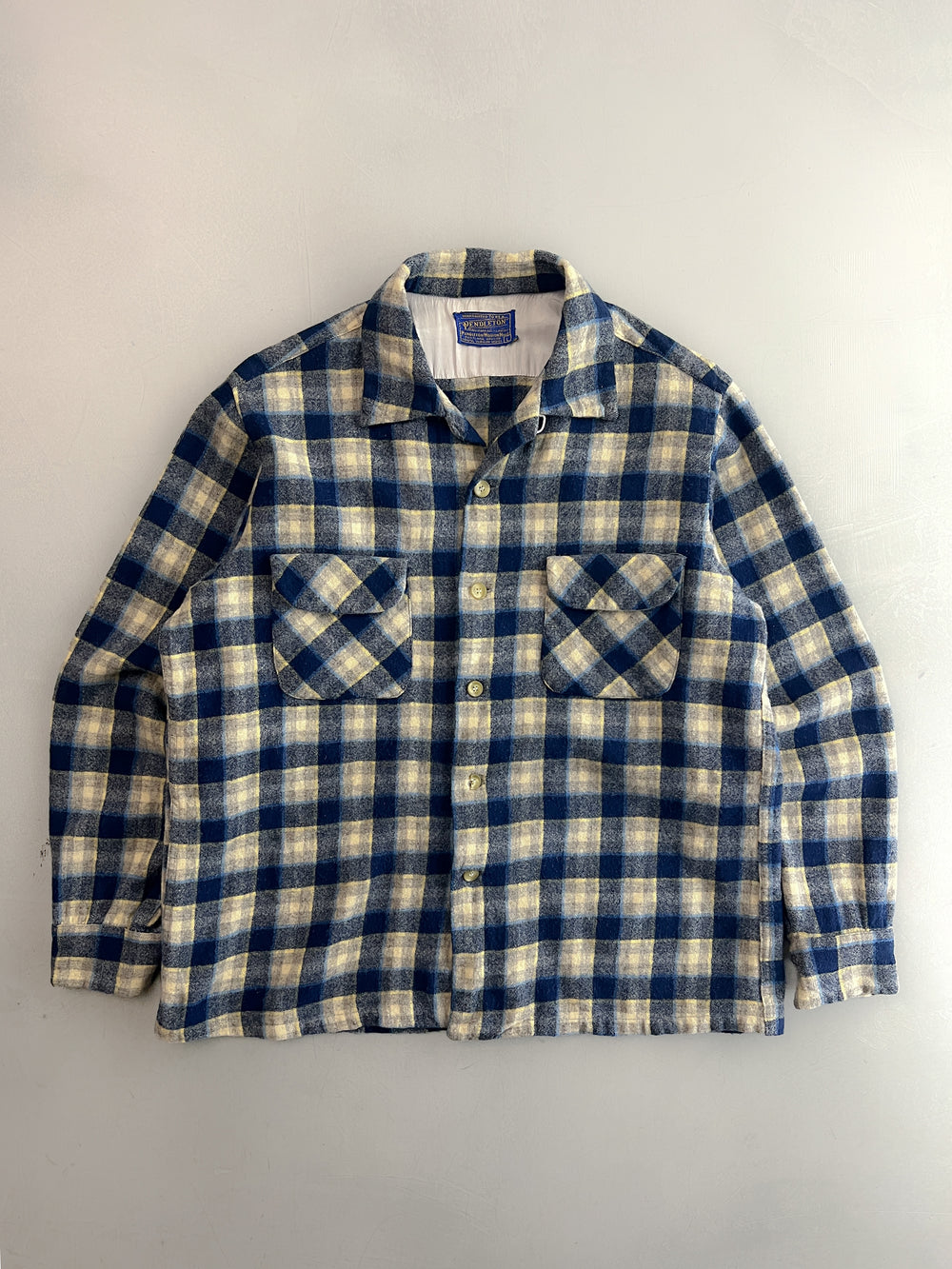 1960's Pendleton Loop Collar Flannel [M]