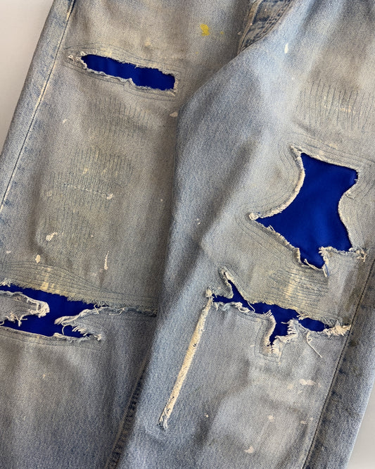 Thrashed Made in USA Levi's 501's [32"]