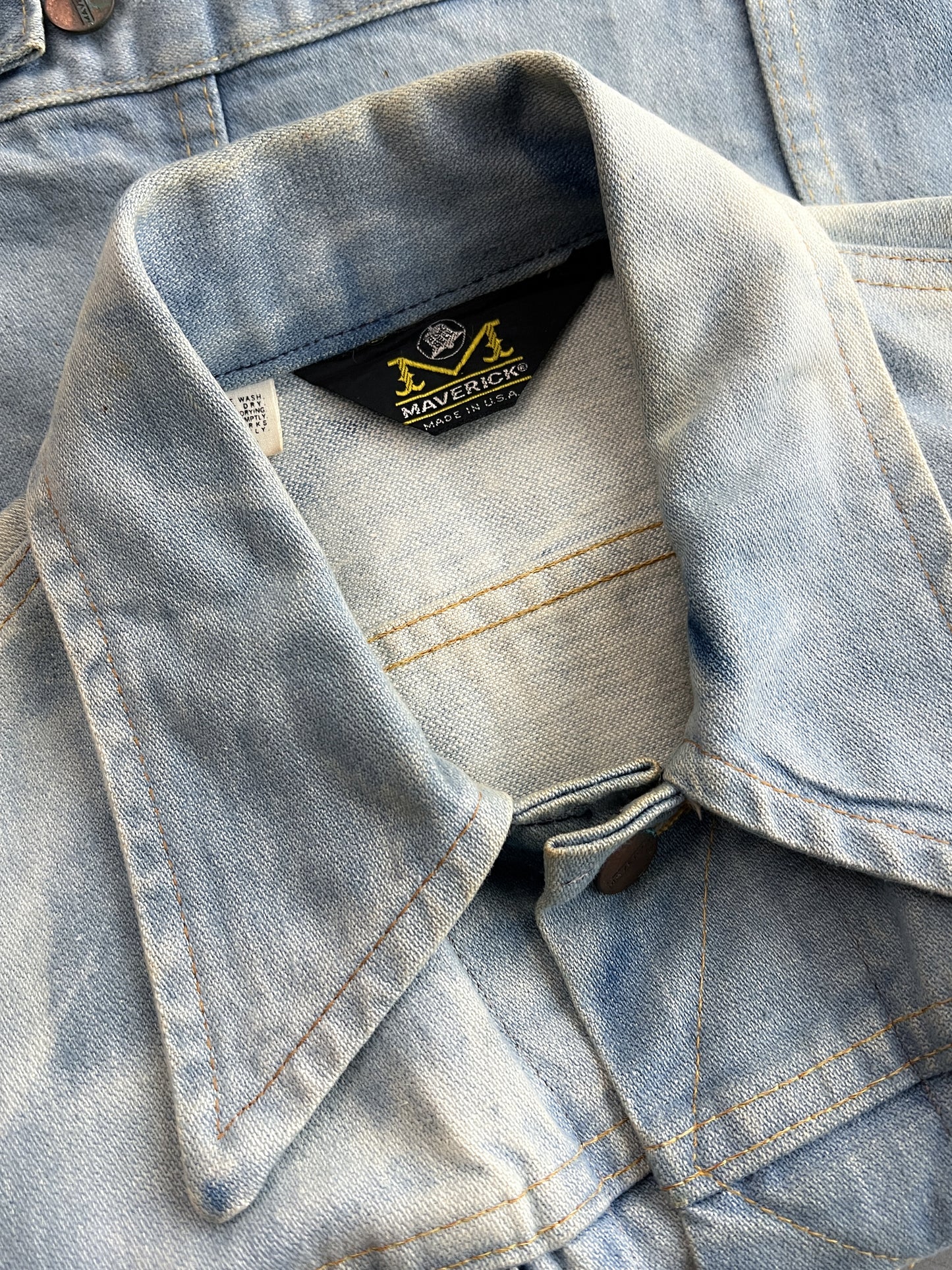 1970's Maverik Blue Bell Selvage Denim Jacket [S/M]