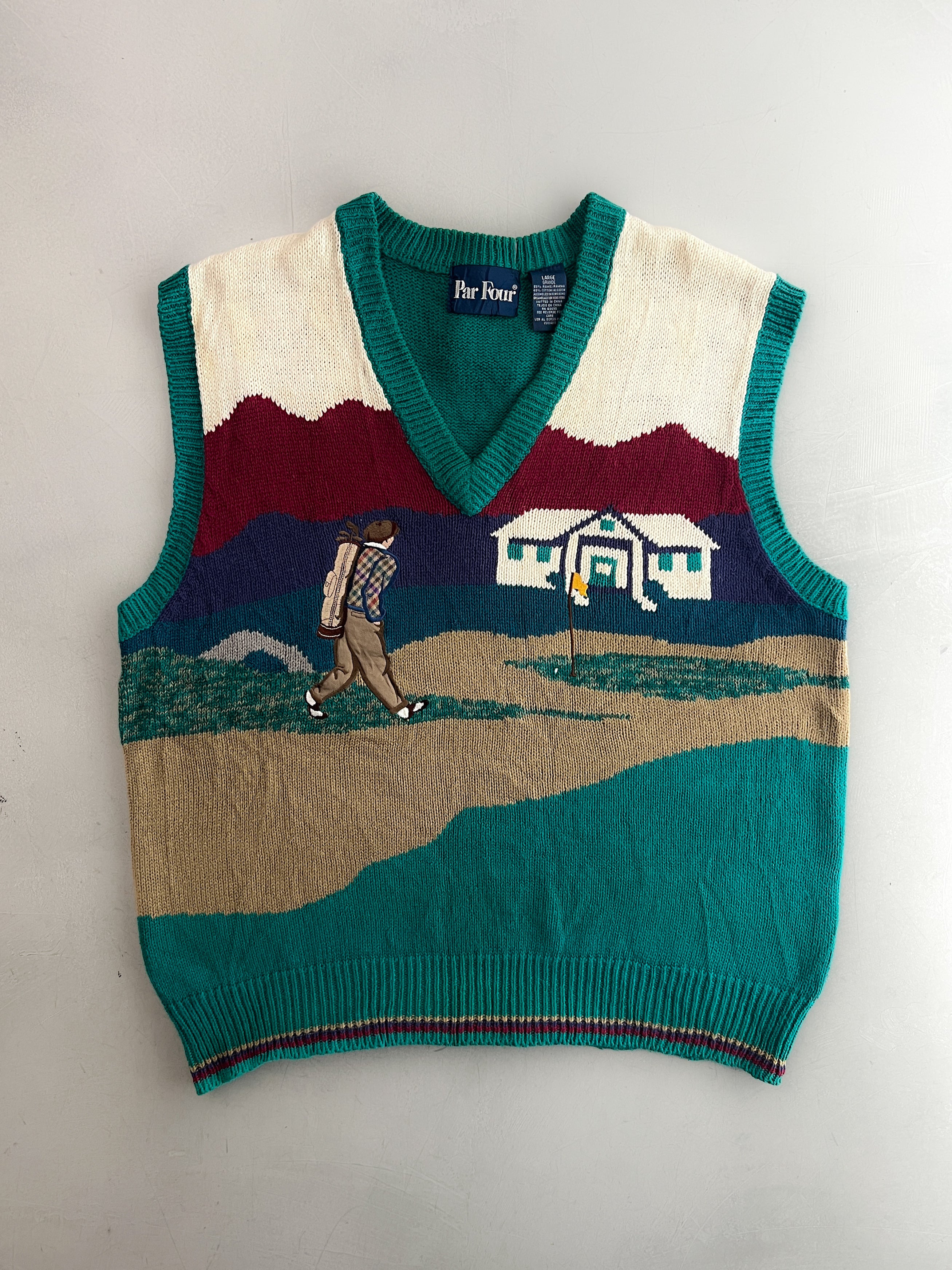 Par Four Knitted Golf Vest [L/XL]