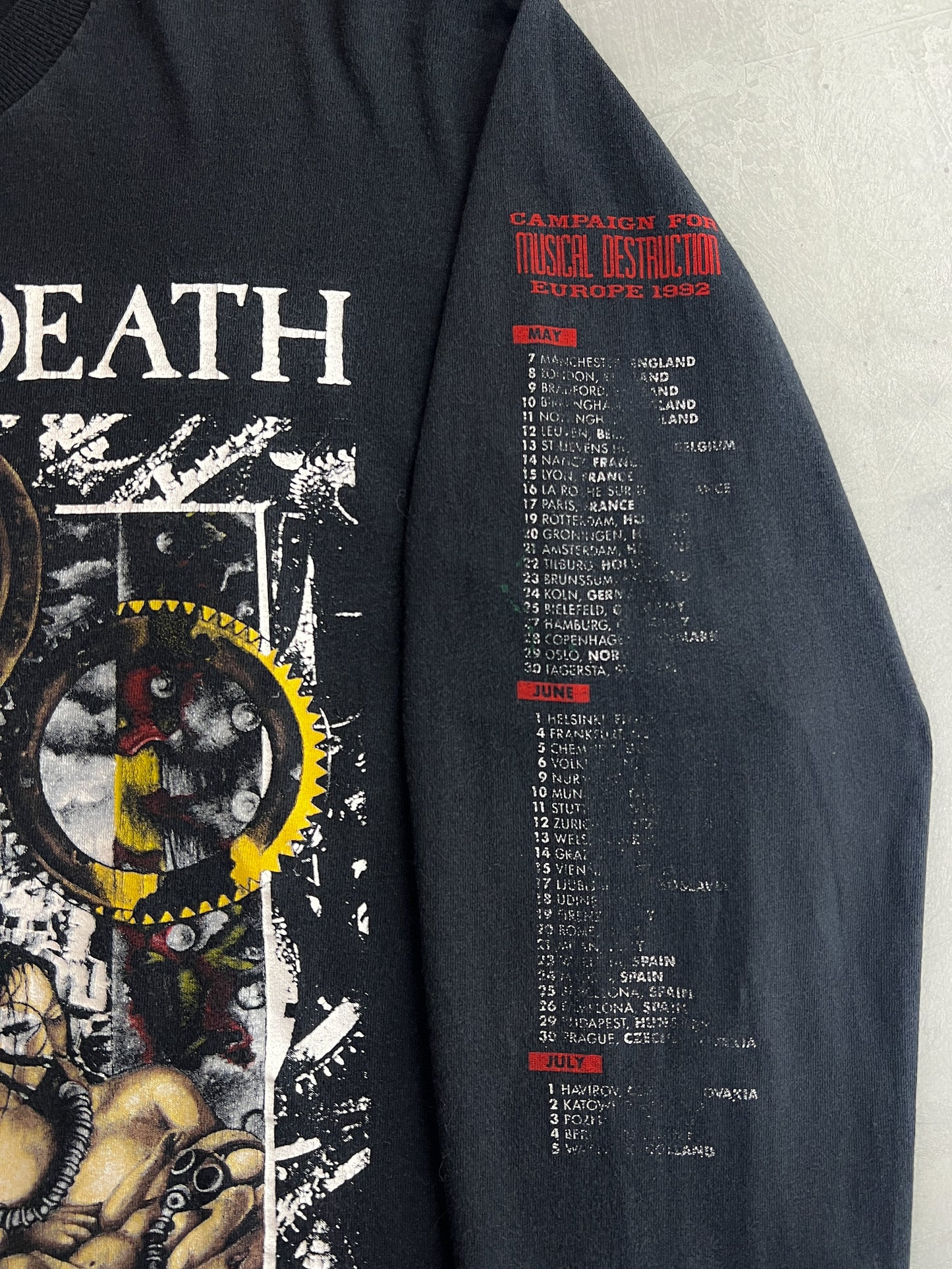 '92 Napalm Death "Campaign For Musical Destruction" Tour Tee [L]