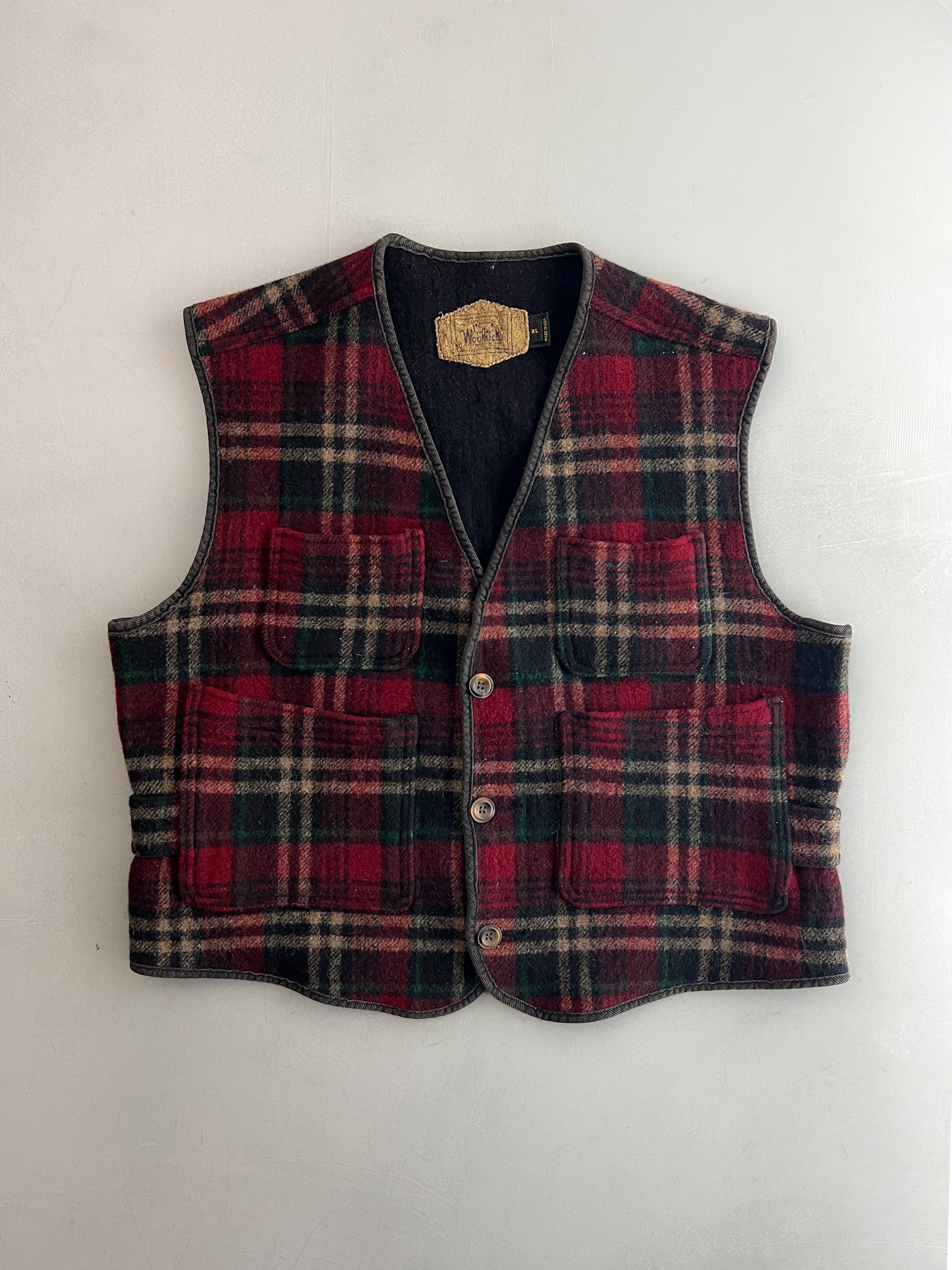 1980's Woolrich Tartan Vest [L]