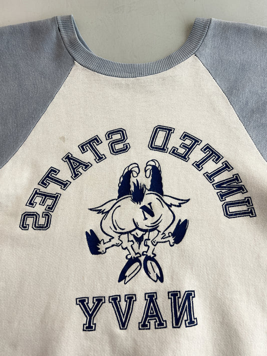 60’s/70’s USN Bust Through Short Sleeve Sweatshirt [S]