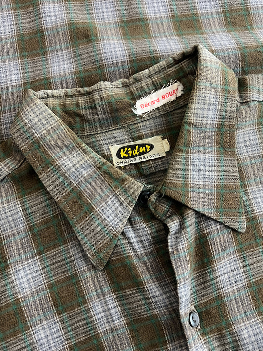 60's/70's French Grandfather Flannel [M]