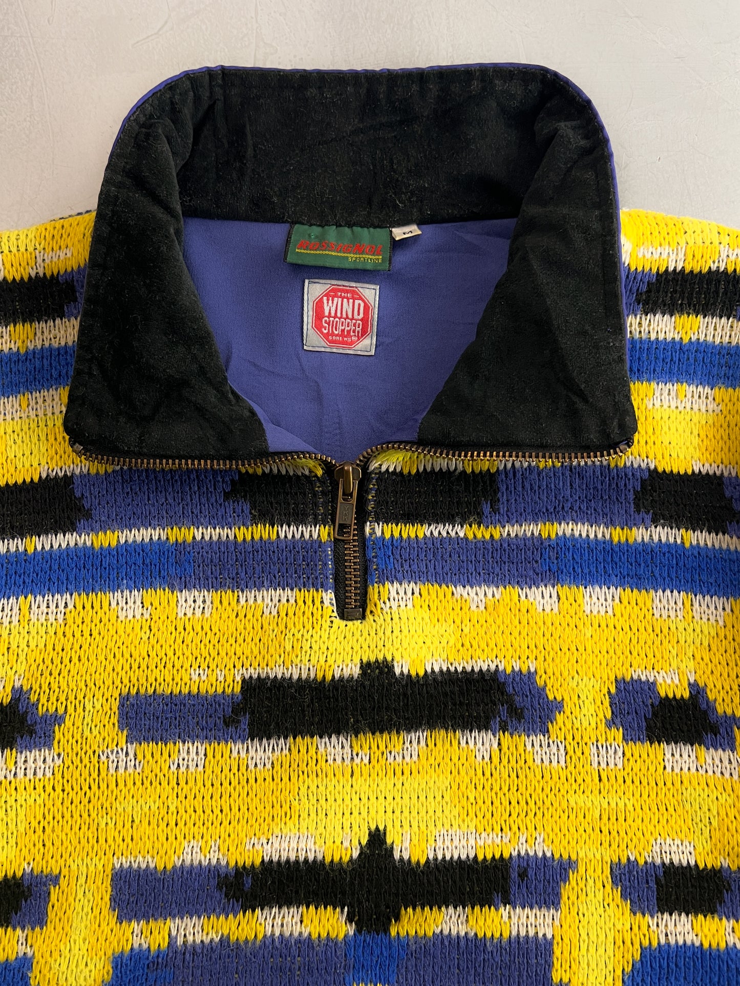 1990's Rossignol Windstopper Ski Knit [L]