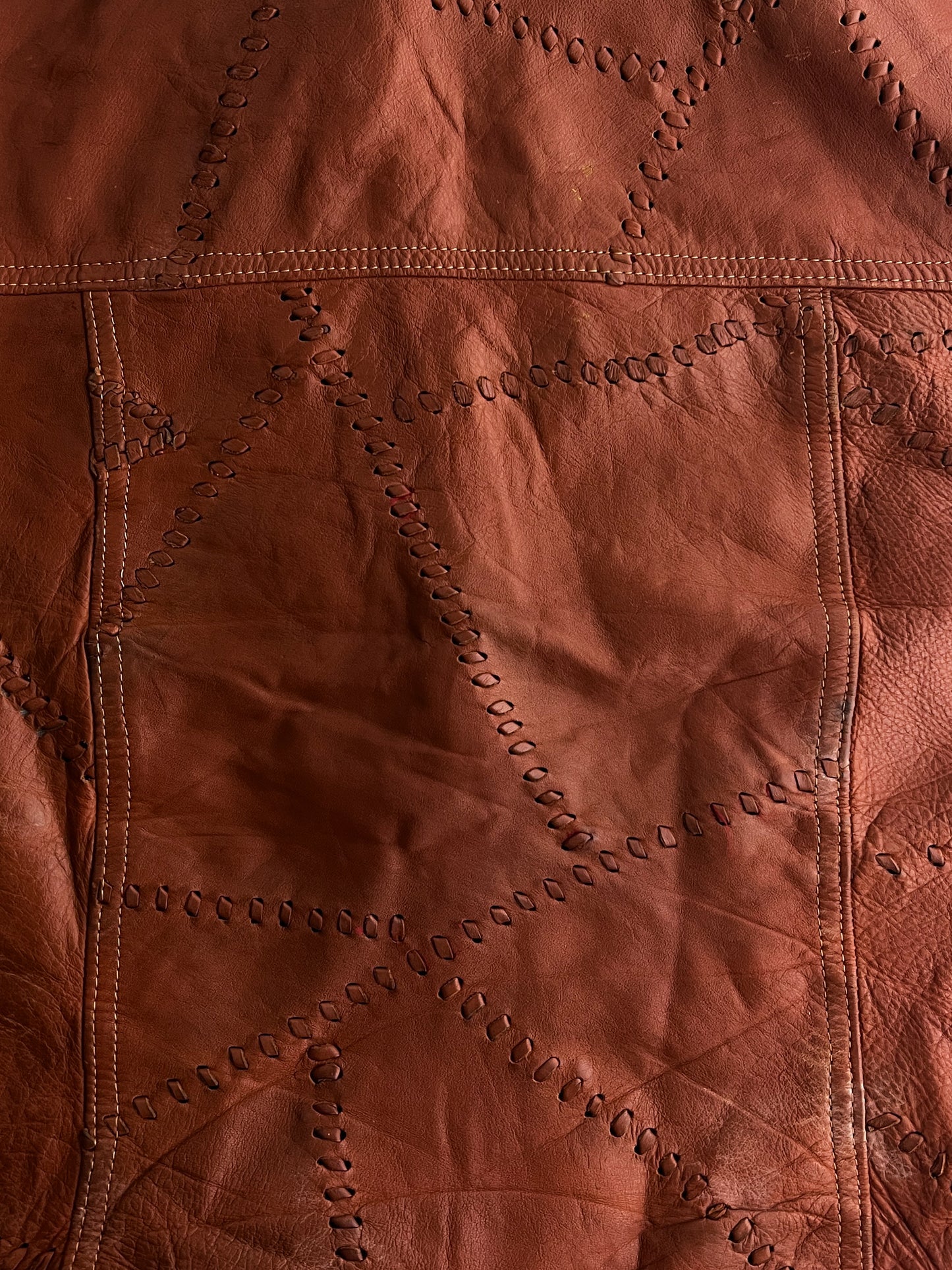 1970's Whip Stitch Leather Jacket [M]