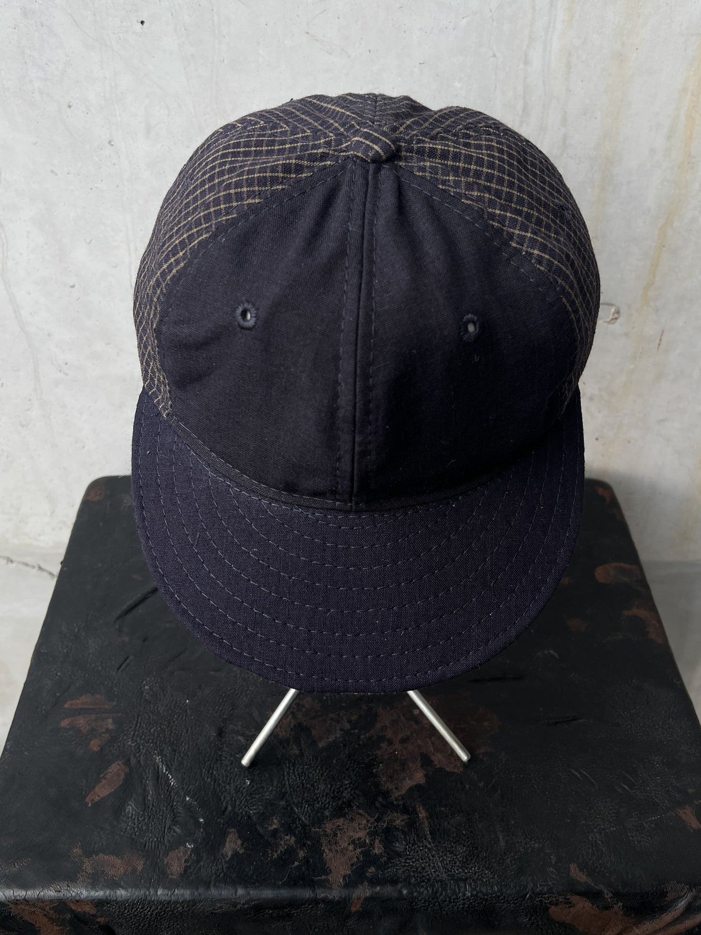 Early 20th c. Japanese Fabric 1930's Baseball Cap By Troy O'Shea Handmade [Adjustable]