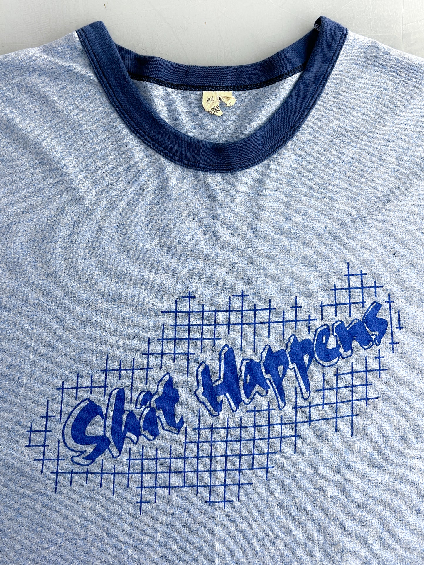 1980's Shit Happens Ringer Tee [L]