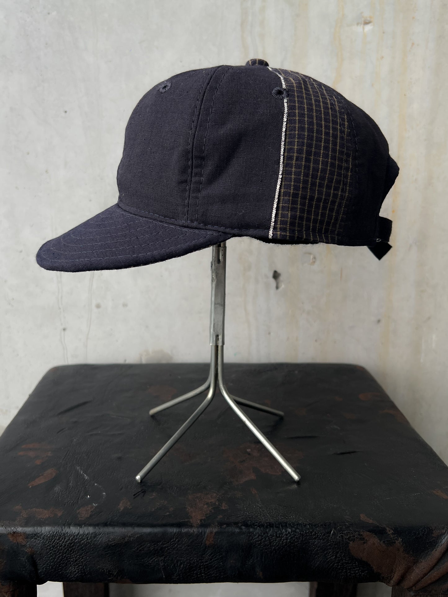 Early 20th c. Japanese Fabric 1930's Baseball Cap By Troy O'Shea Handmade [Adjustable]