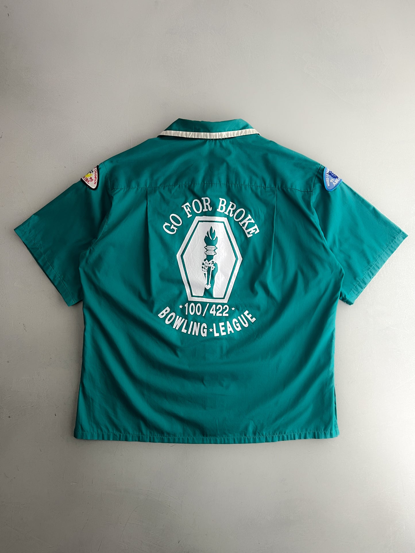 1990's Go For Broke Bowling Shirt [L]