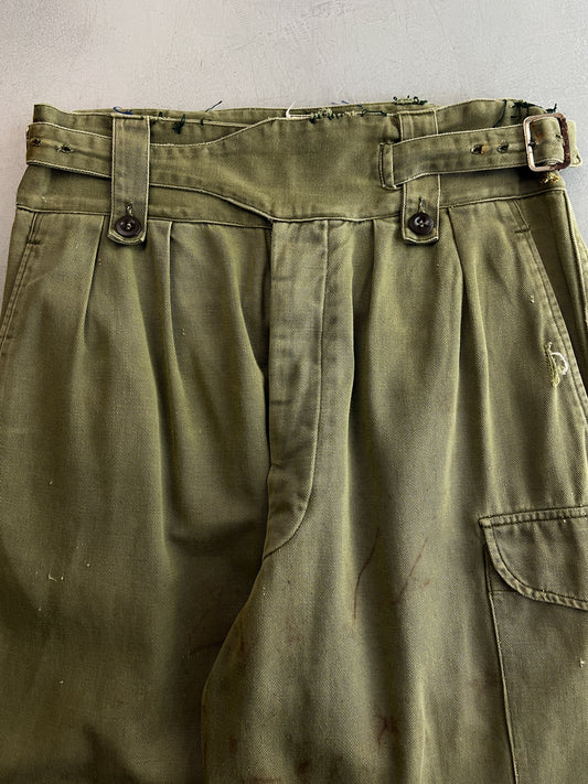 Thrashed 1960's Aus Army Ghurka Pants [30"]