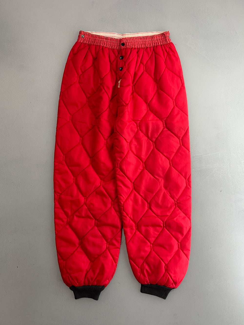 70's/80's Quilted Liner Pants [26"]