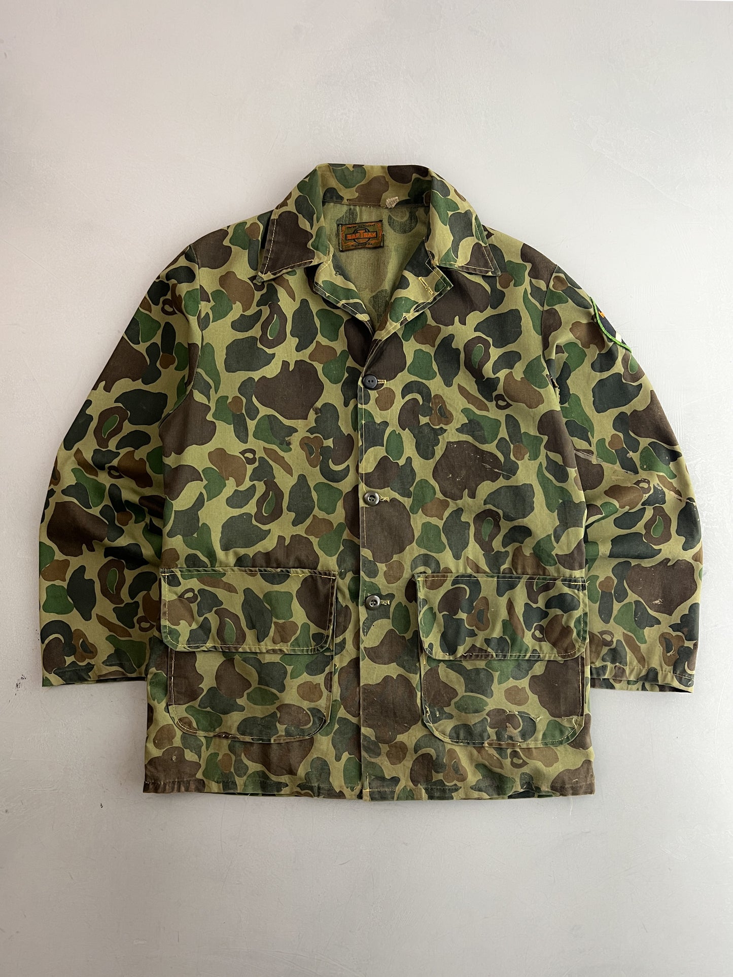 60's Saf-T-Bak Duck Camo Hunting Jacket [M/L]