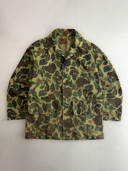60's Saf-T-Bak Duck Camo Hunting Jacket [M/L]