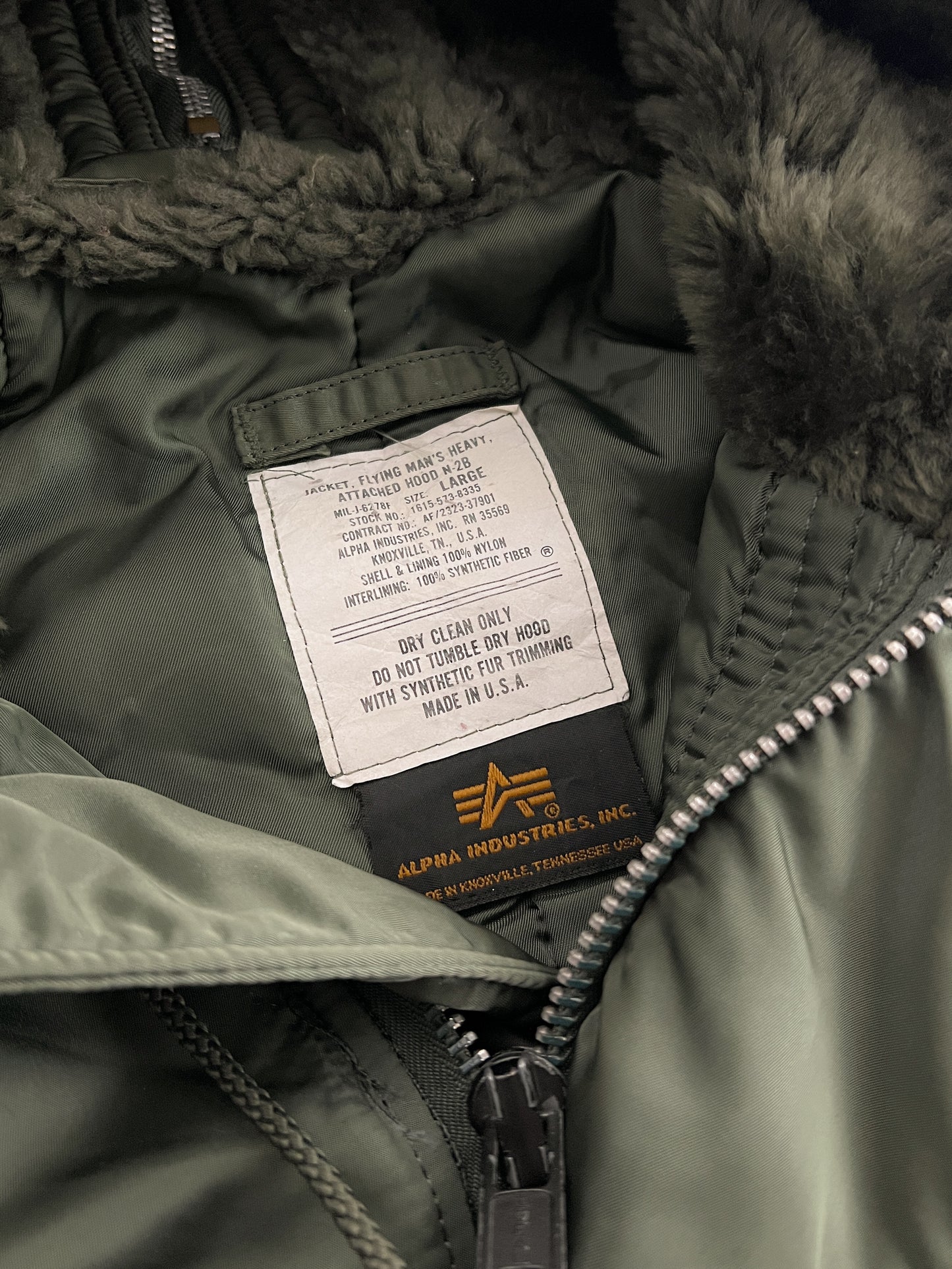 Alpha Industries N-2B Flight Jacket [L]
