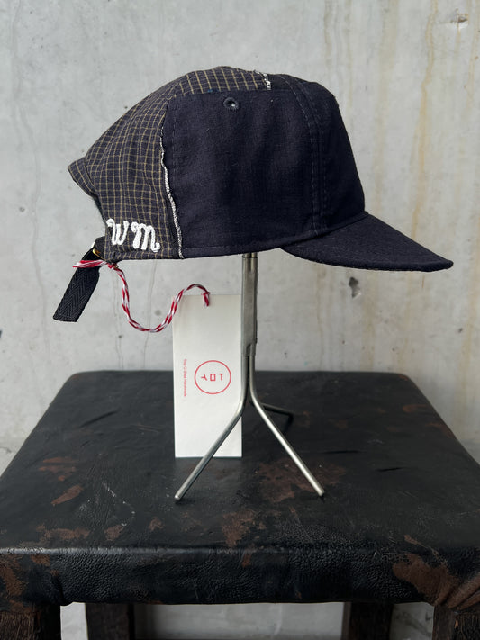 Early 20th c. Japanese Fabric 1930's Baseball Cap By Troy O'Shea Handmade [Adjustable]