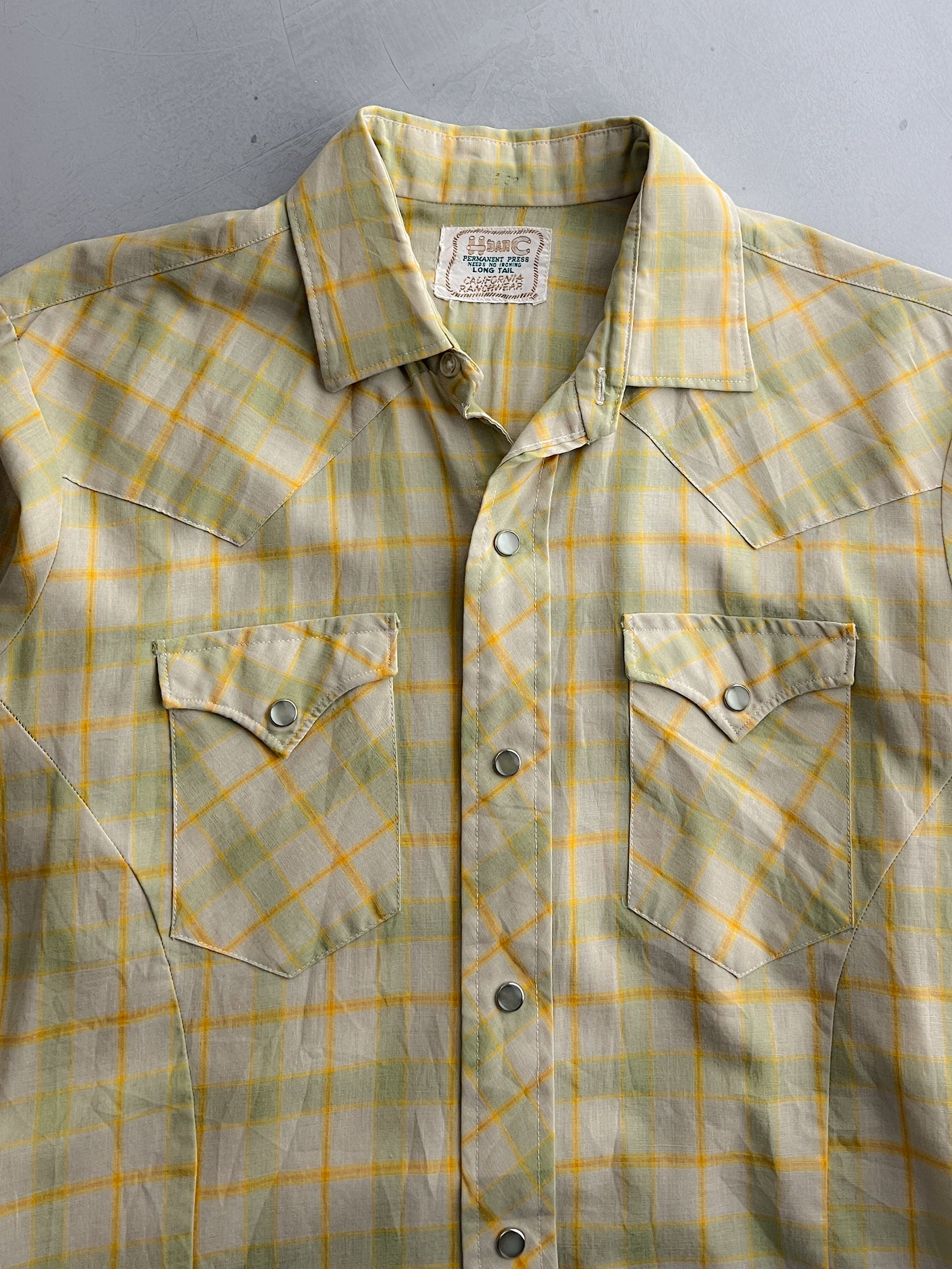 H Bar C Western Pearl Snap Shirt [M]