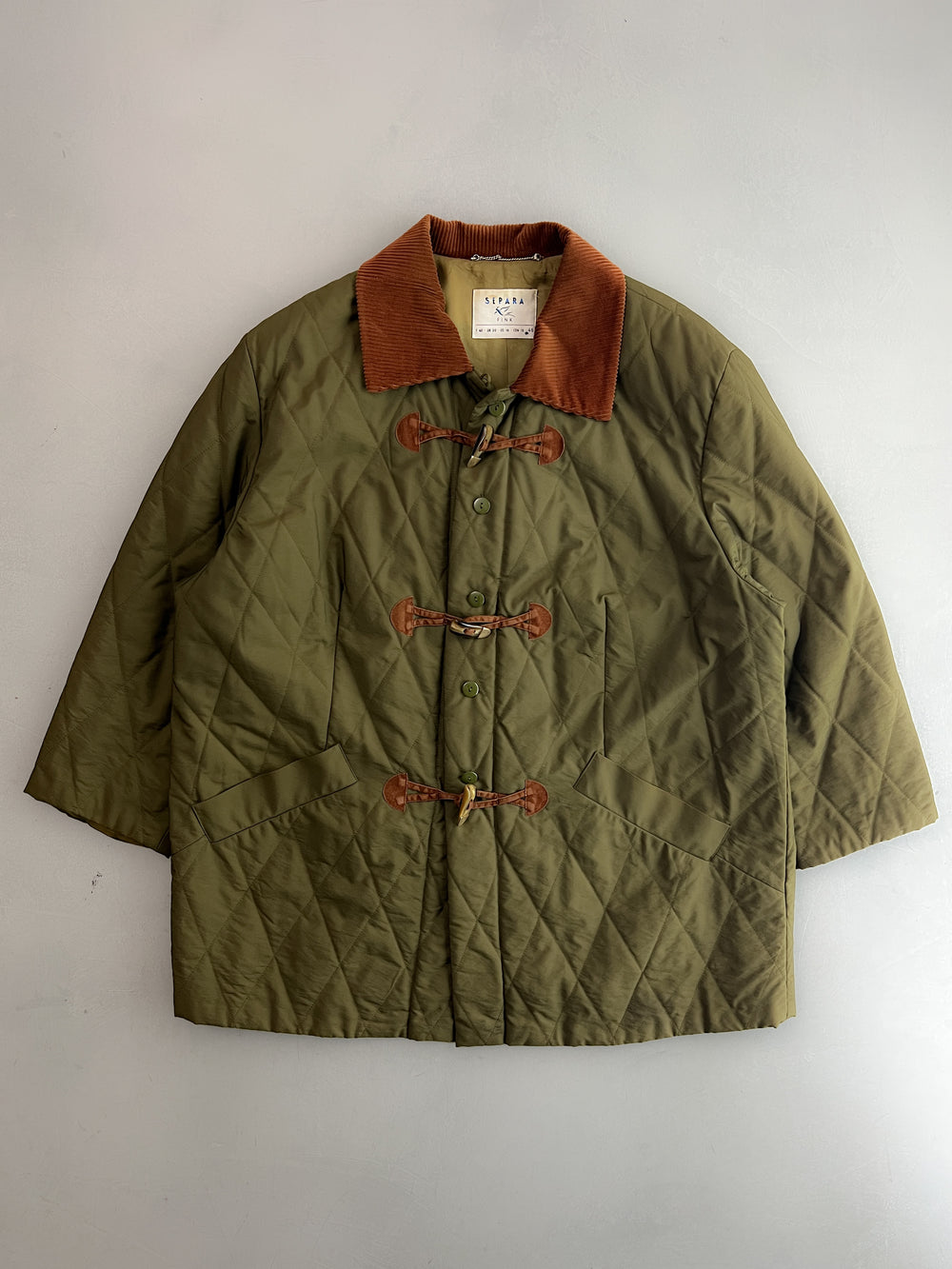1990's Quilted Toggle Jacket [L]